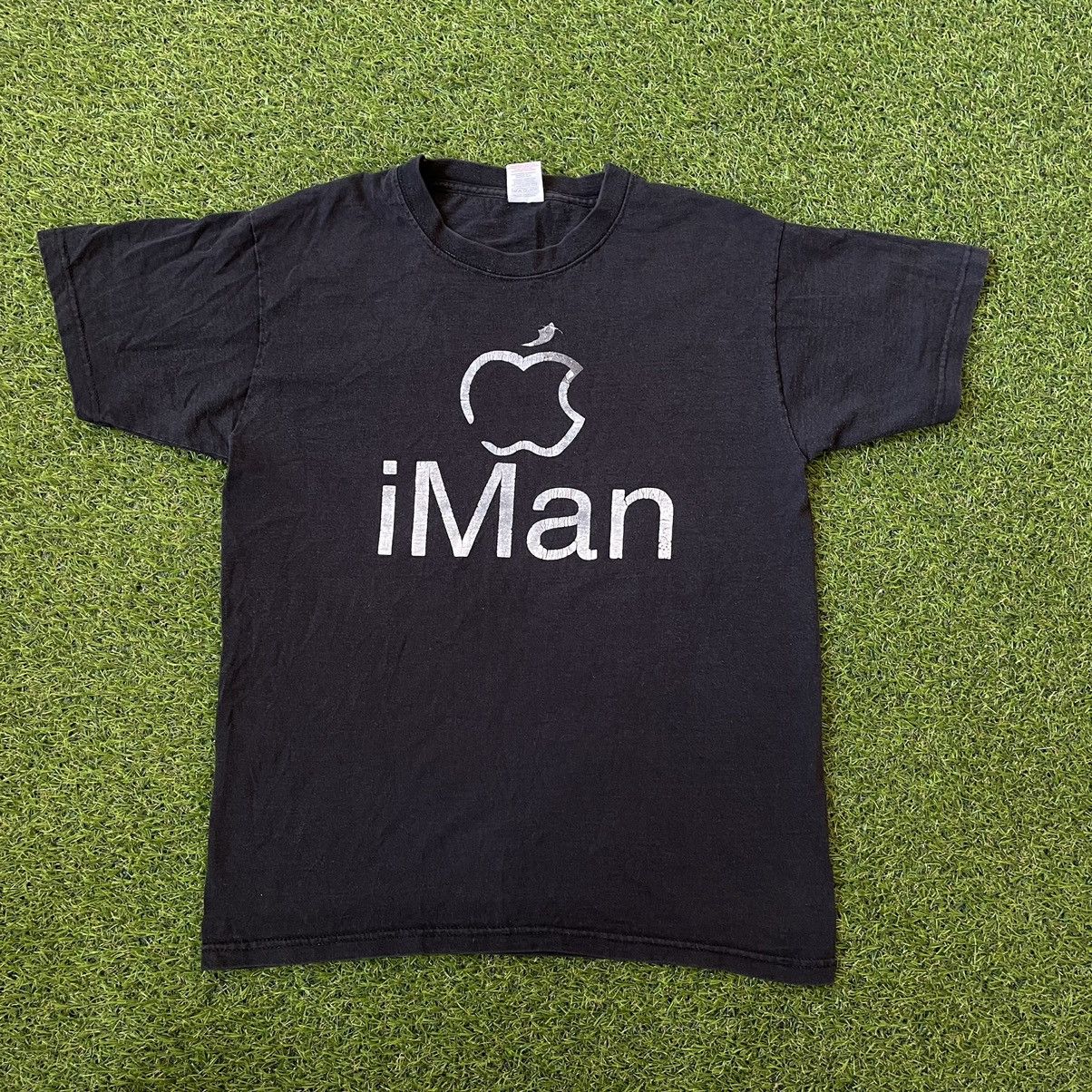 Vintage Vintage 90s Apple iMan Graphic Tee Hypebeast Streetwear L Size US L / EU 52-54 / 3 - 1 Thumbnail