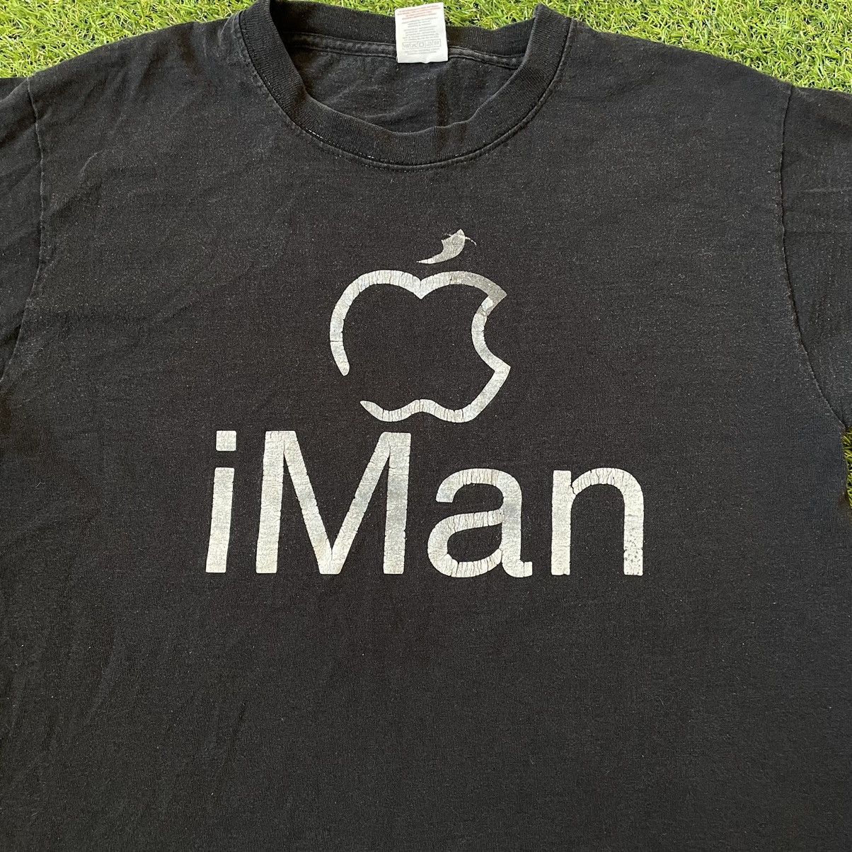 Vintage Vintage 90s Apple iMan Graphic Tee Hypebeast Streetwear L Size US L / EU 52-54 / 3 - 4 Thumbnail