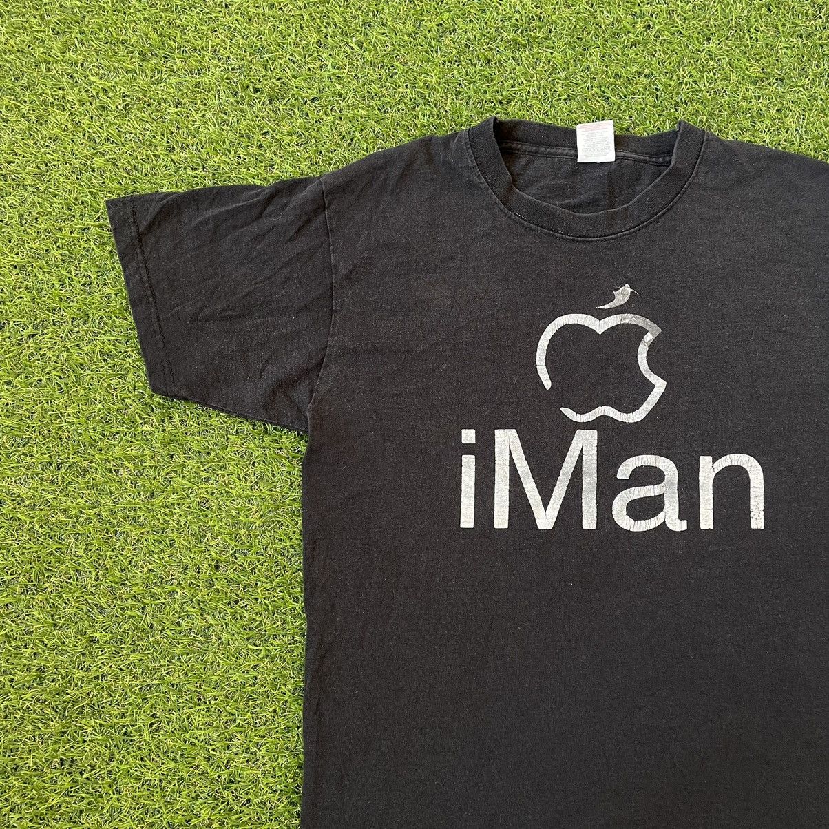 Vintage Vintage 90s Apple iMan Graphic Tee Hypebeast Streetwear L Size US L / EU 52-54 / 3 - 3 Thumbnail