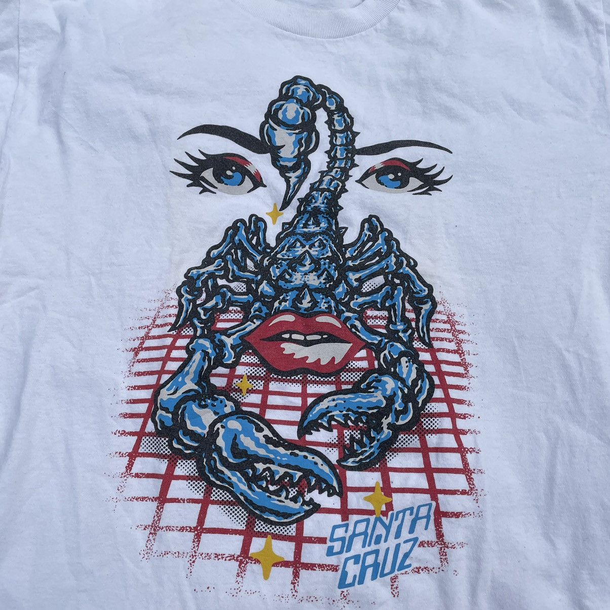 Band Tees Vintage 90s Santa Cruz Scorpion Face Logo Hype Streetwear Size US L / EU 52-54 / 3 - 5 Thumbnail