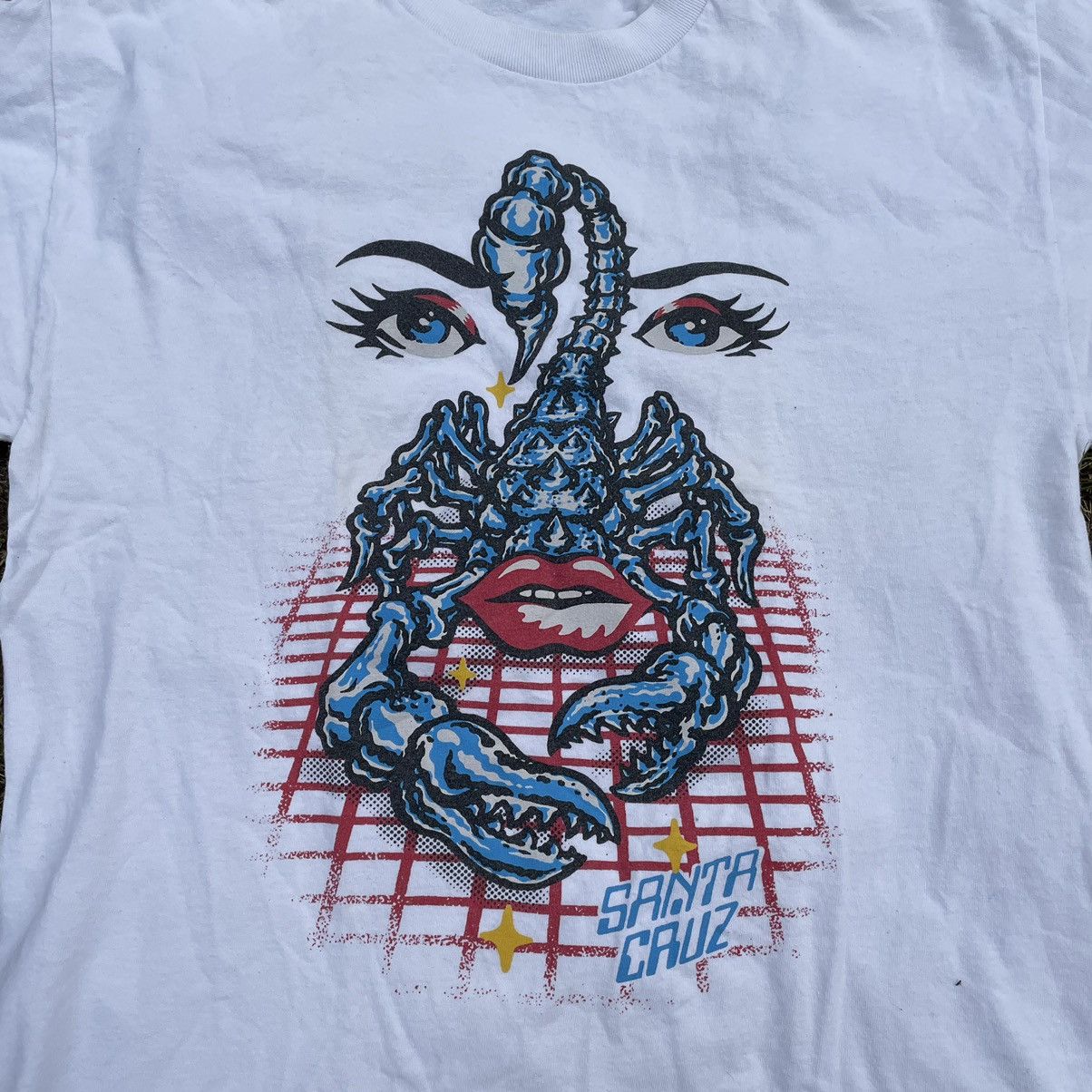 Band Tees Vintage 90s Santa Cruz Scorpion Face Logo Hype Streetwear Size US L / EU 52-54 / 3 - 4 Thumbnail