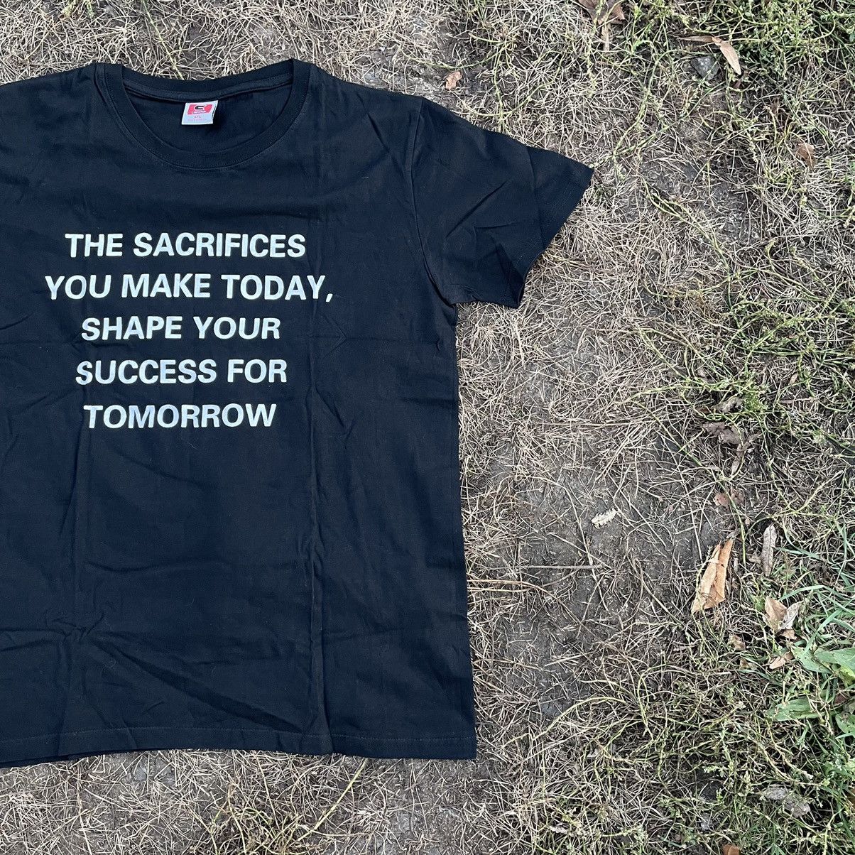 Vintage Vintage Y2K Graphic Tee Motivational Streetwear Black Boxy L Size US L / EU 52-54 / 3 - 3 Thumbnail