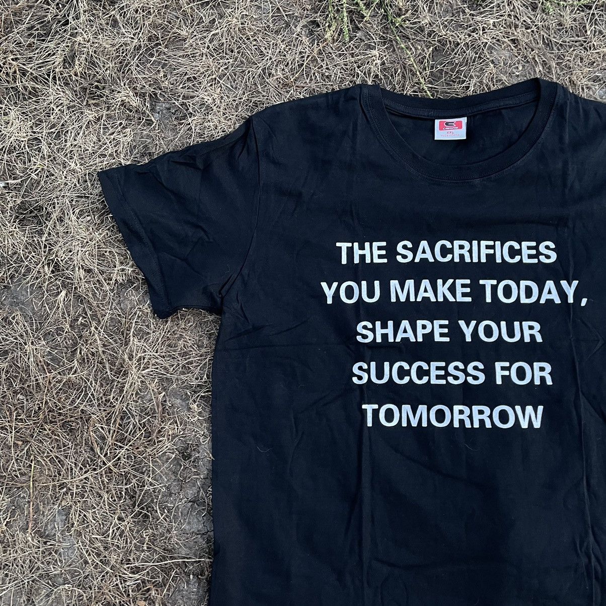 Vintage Vintage Y2K Graphic Tee Motivational Streetwear Black Boxy L Size US L / EU 52-54 / 3 - 4 Thumbnail