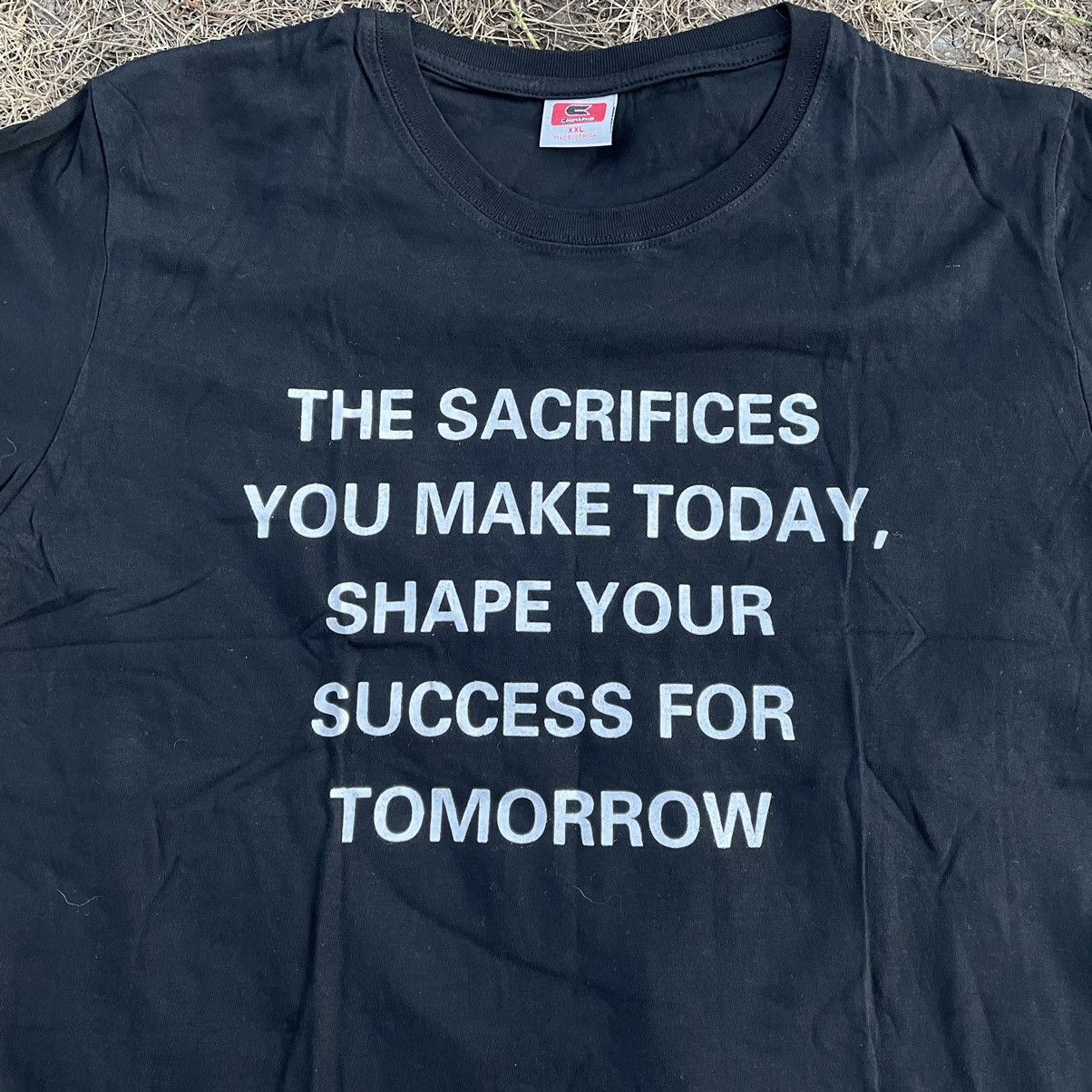 Vintage Vintage Y2K Graphic Tee Motivational Streetwear Black Boxy L Size US L / EU 52-54 / 3 - 2 Thumbnail