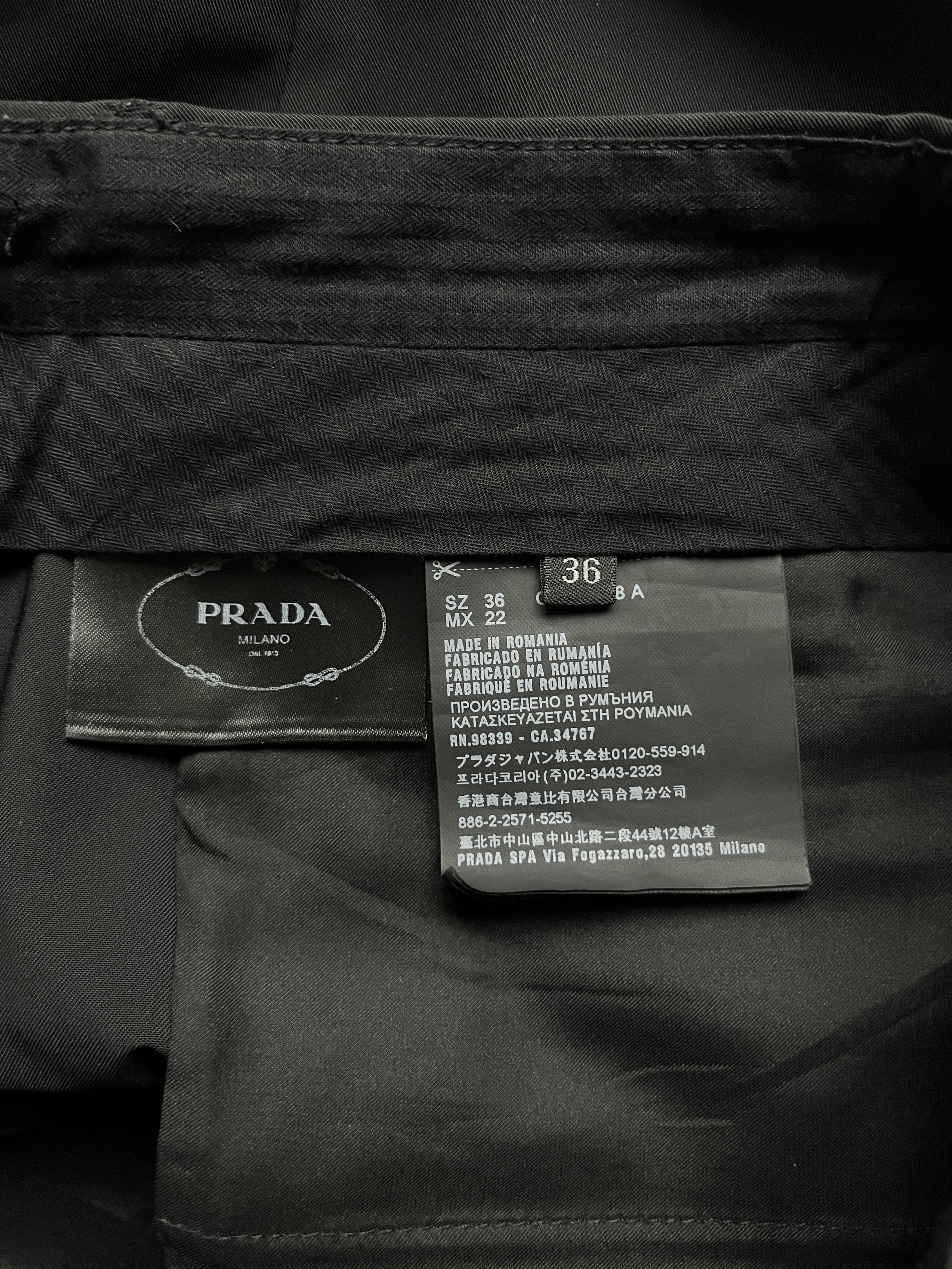 Prada ⚡️QUICK SALE⚡️Prada Black Pants Trousers Size 27" / US 4 / IT 40 - 5 Thumbnail