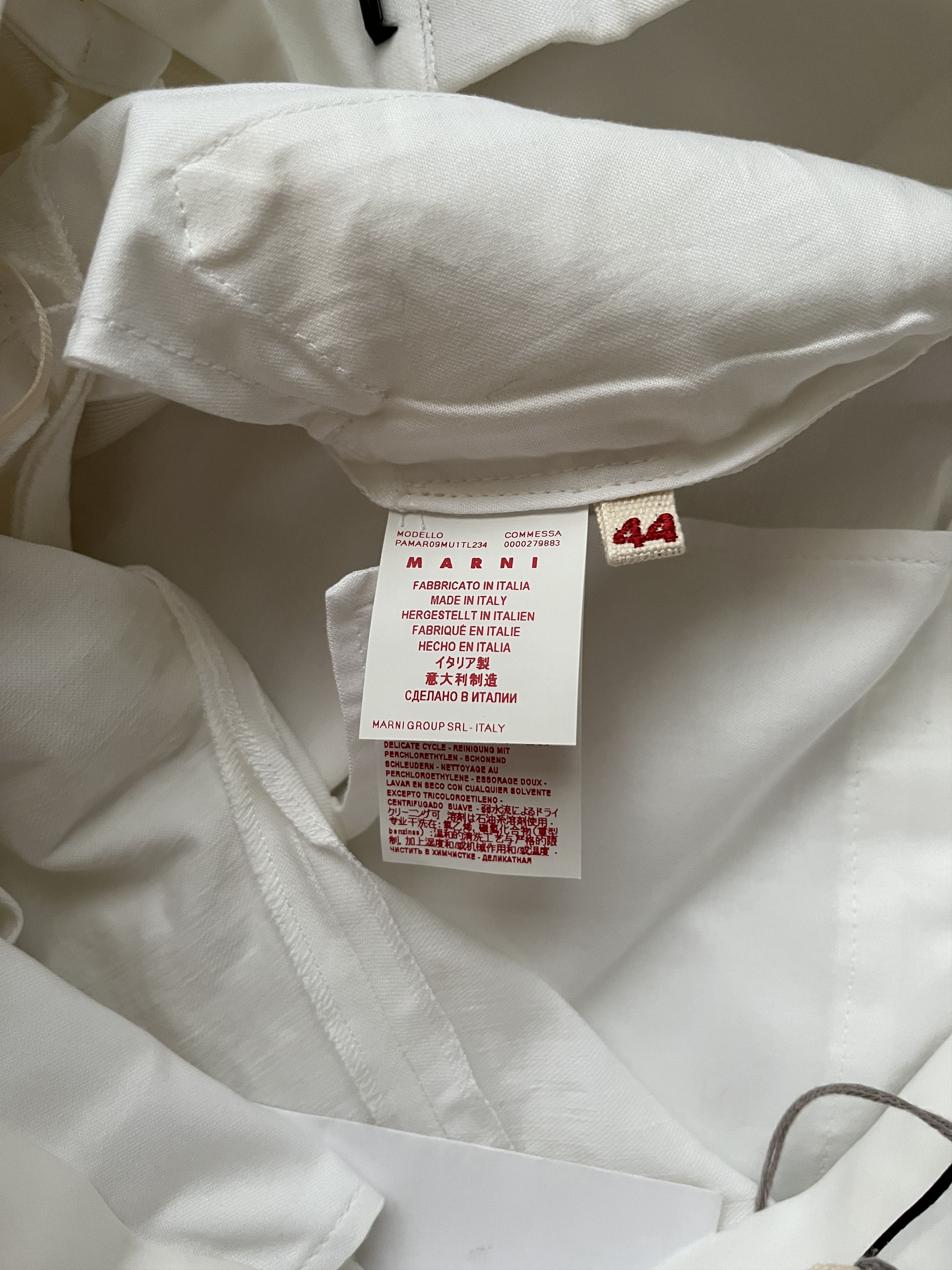 Marni ⚡️QUICK SALE⚡️Marni White Linen/Viscose Pants Trousers Size 32" / US 10 / IT 46 - 4 Thumbnail