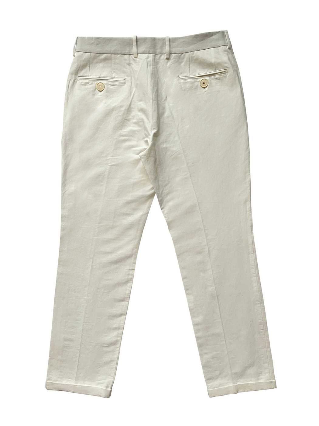 Marni ⚡️QUICK SALE⚡️Marni White Linen/Viscose Pants Trousers Size 32" / US 10 / IT 46 - 2 Thumbnail