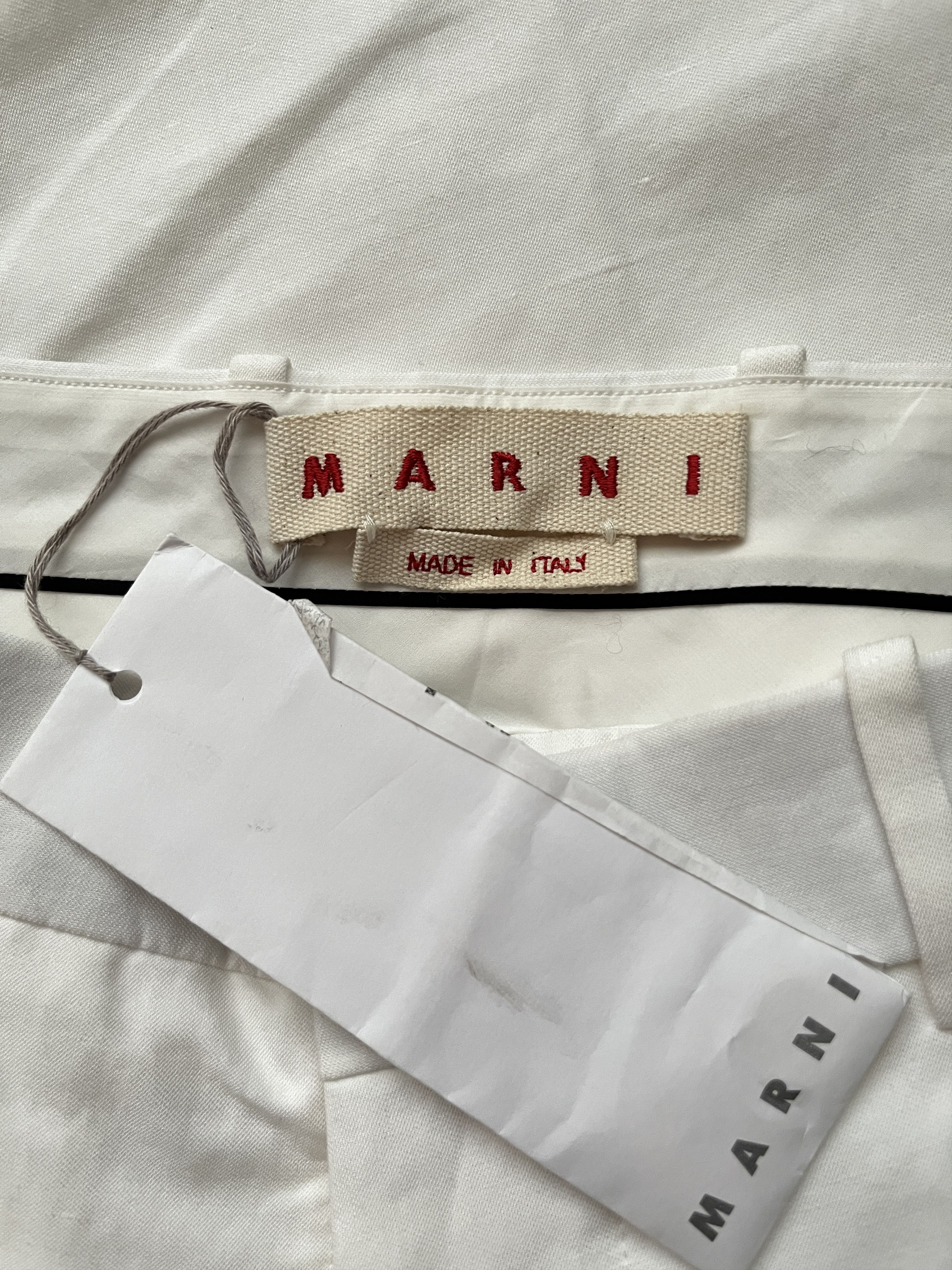 Marni ⚡️QUICK SALE⚡️Marni White Linen/Viscose Pants Trousers Size 32" / US 10 / IT 46 - 3 Thumbnail