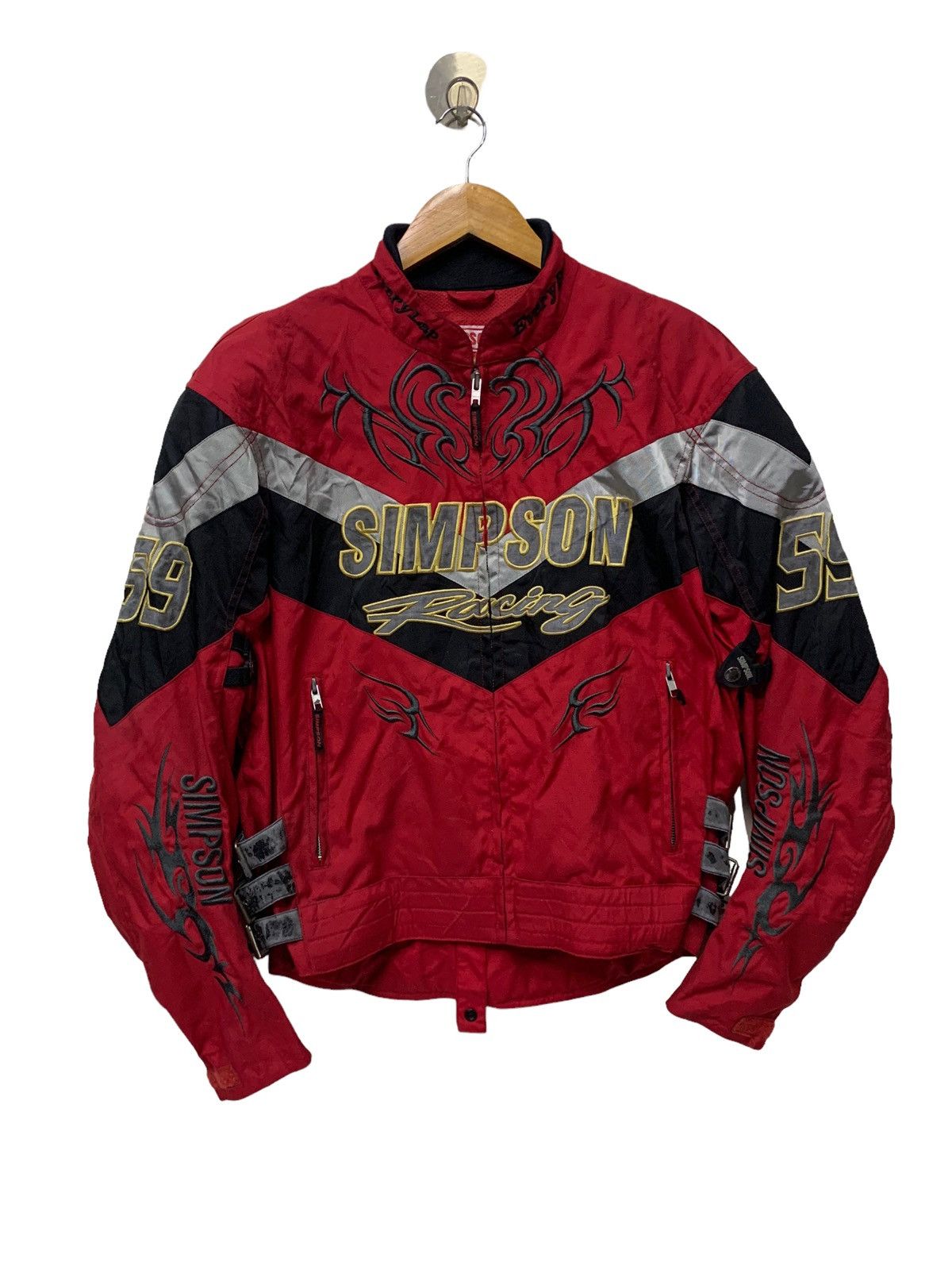 Japanese Brand × Sports Specialties 🔥SIMPSON RACING RIDING BOMBER JACKETS Size US L / EU 52-54 / 3 - 1 Thumbnail