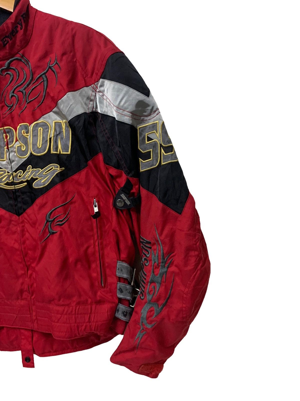 Japanese Brand × Sports Specialties 🔥SIMPSON RACING RIDING BOMBER JACKETS Size US L / EU 52-54 / 3 - 3 Thumbnail