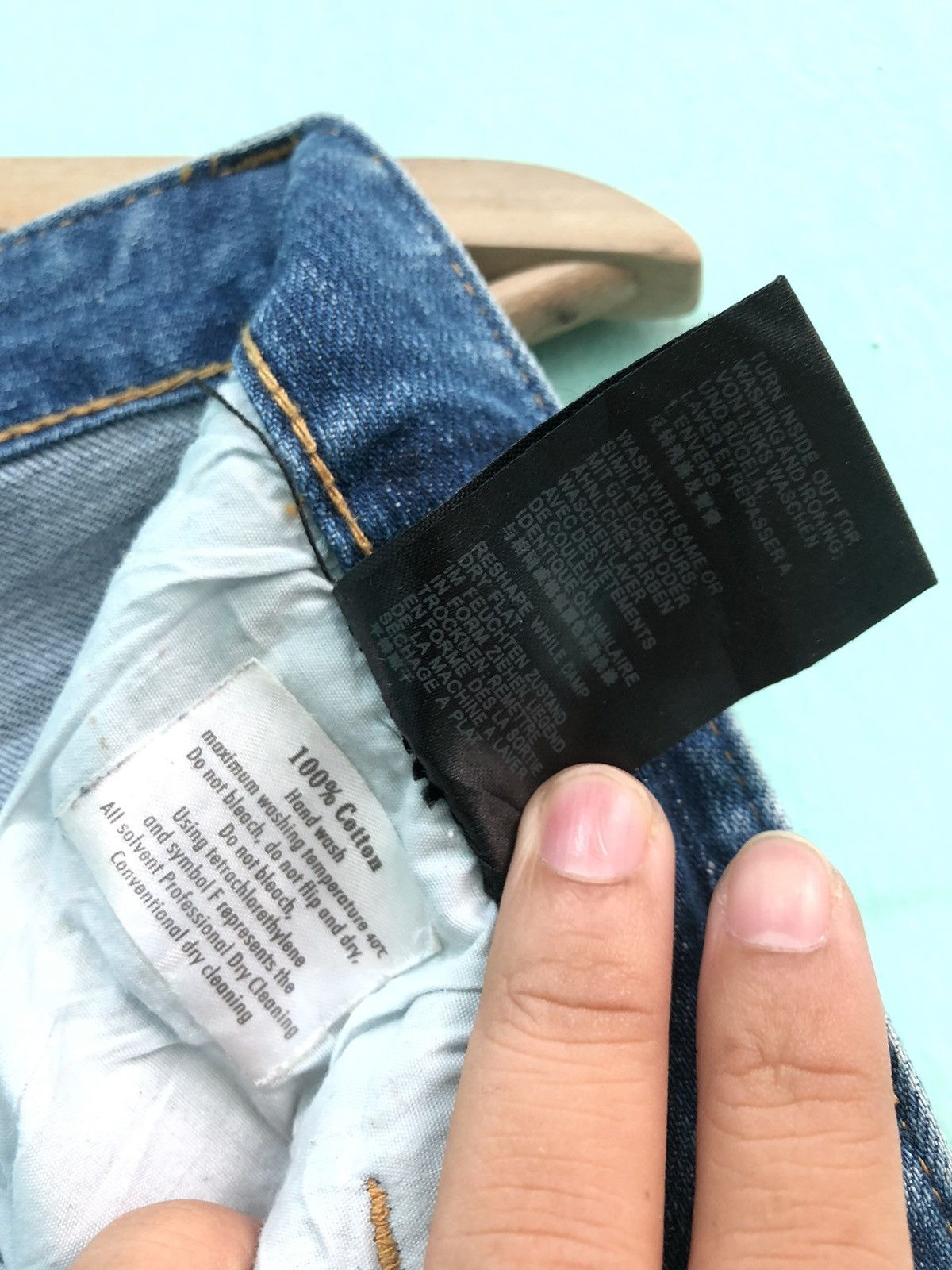 Philipp Plein PHILIPP PLEIN RIPPED DISTRESSED STRAIGHT CUT DENIM JEANS Size US 29 - 10 Thumbnail