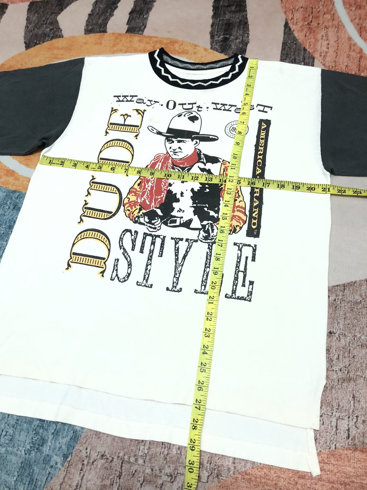 Cowboy Equipment × Native × Vintage VINTAGE 1990 COWBOY PHOTO TEE AMERICA BRAND SHIRT Size US L / EU 52-54 / 3 - 6 Thumbnail