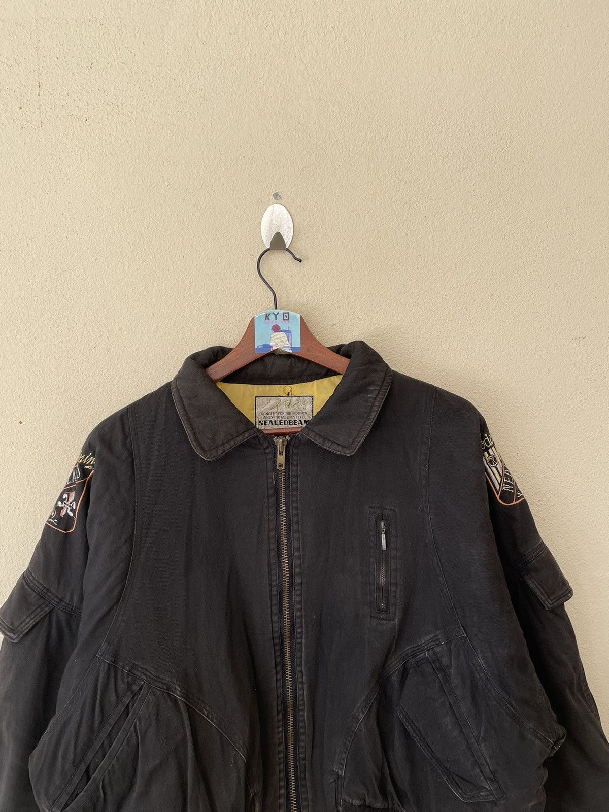 Japanese Brand × Vintage VINTAGE SEALED BEAM EMBROIDERED BOMBER JACKET Size US L / EU 52-54 / 3 - 7 Thumbnail