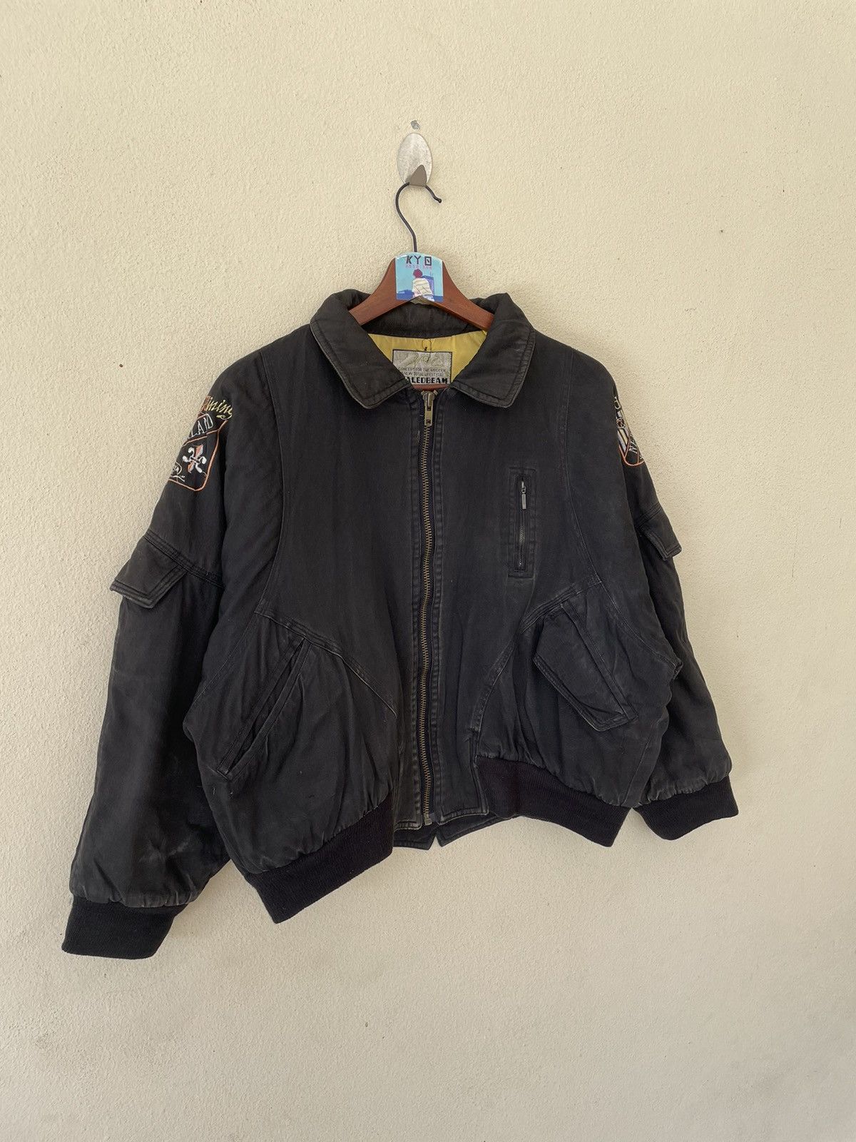 Japanese Brand × Vintage VINTAGE SEALED BEAM EMBROIDERED BOMBER JACKET Size US L / EU 52-54 / 3 - 6 Thumbnail