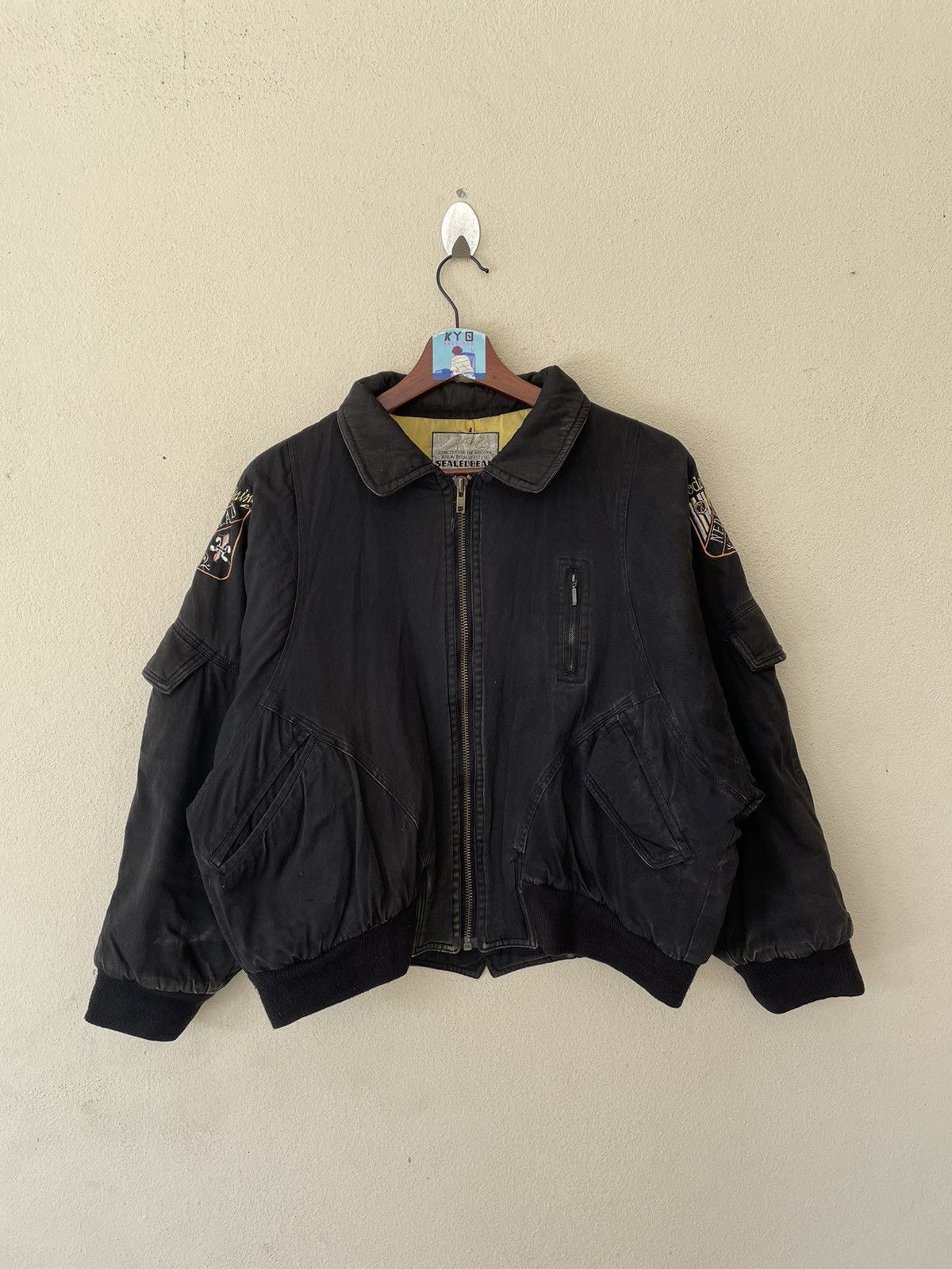 Japanese Brand × Vintage VINTAGE SEALED BEAM EMBROIDERED BOMBER JACKET Size US L / EU 52-54 / 3 - 5 Thumbnail