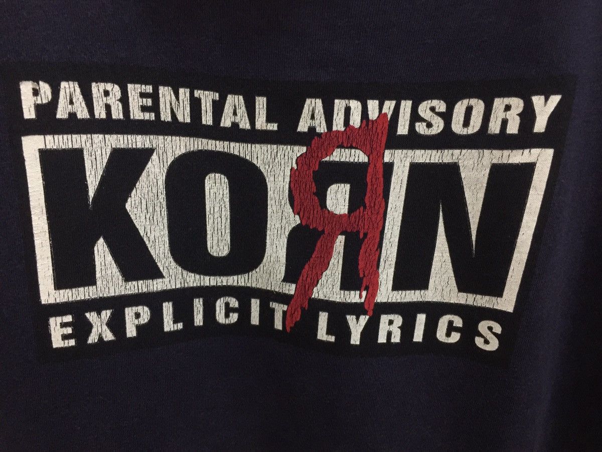 Band Tees × Vintage Vintage Korn Parental Advisory Explicit Lyrics T-Shirt Size US L / EU 52-54 / 3 - 3 Thumbnail