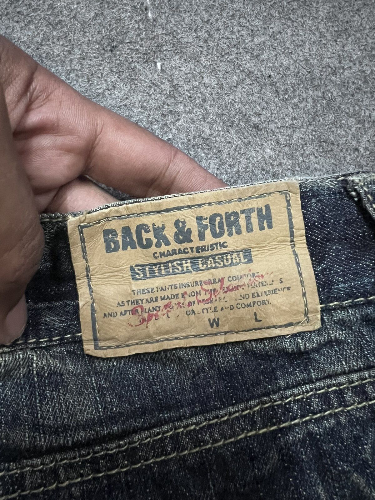 Japanese Brand × Vintage BACK&FOURT RIPPED DISTRESSED DENIM PANT Size US 35 - 7 Thumbnail