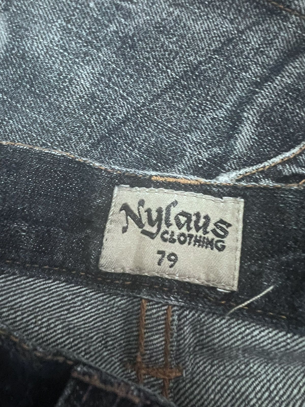 Japanese Brand × Vintage FLARED💥NYLAUS DISTRESSED TWIST DENIM PANT Size US 30 / EU 46 - 6 Thumbnail