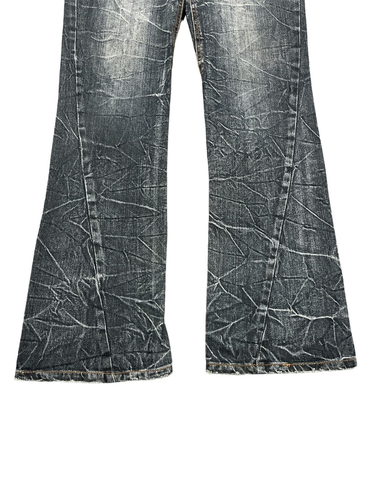 Japanese Brand × Vintage FLARED💥NYLAUS DISTRESSED TWIST DENIM PANT Size US 30 / EU 46 - 3 Thumbnail