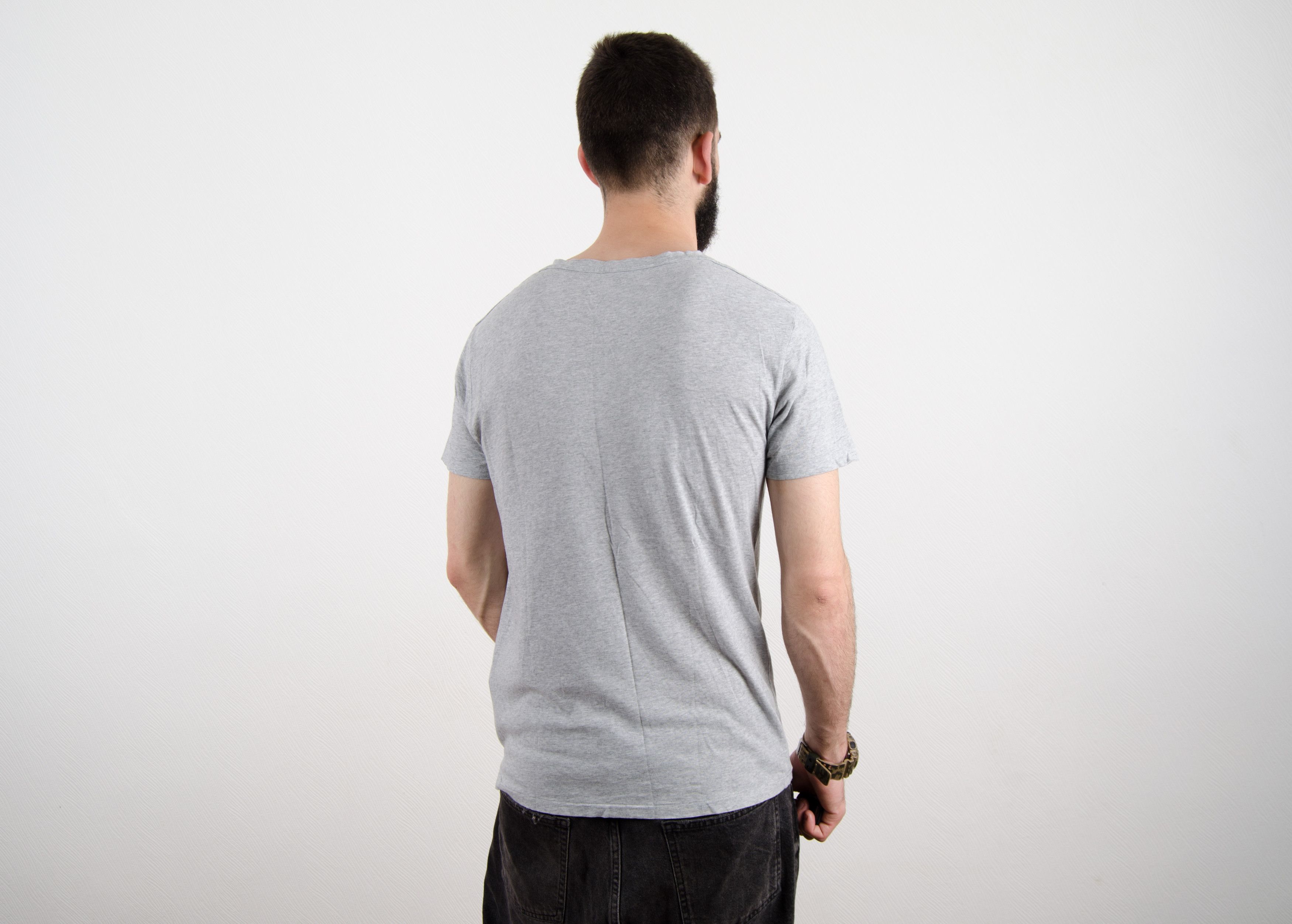 Allsaints AllSaints Gray Basic Logo T shirt size M Size US M / EU 48-50 / 2 - 2 Thumbnail