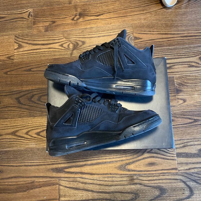 Size 9.5 - Jordan 4 Retro Black Cat 2020