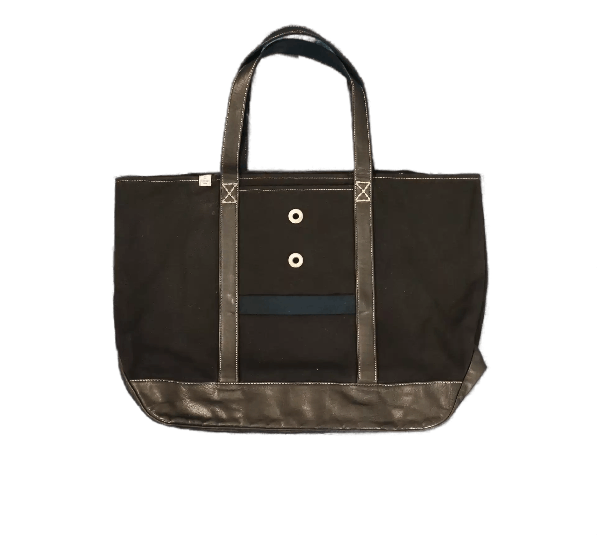 image of Visvim Homer Tote Canvas（Horsehide） in Black, Men's