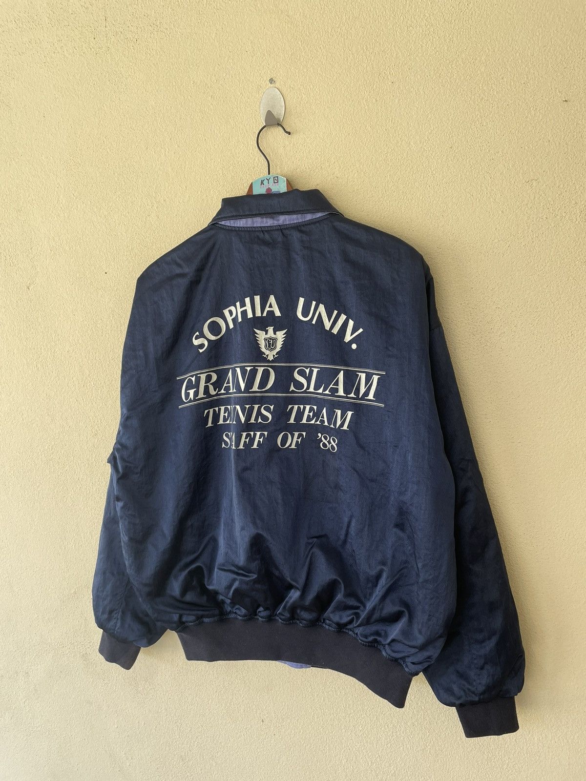 Japanese Brand × Vintage VTG 80’s SOPHIA UNIVERSITY TENNIS TEAM REVERSIBLE JACKET Size US L / EU 52-54 / 3 - 4 Thumbnail