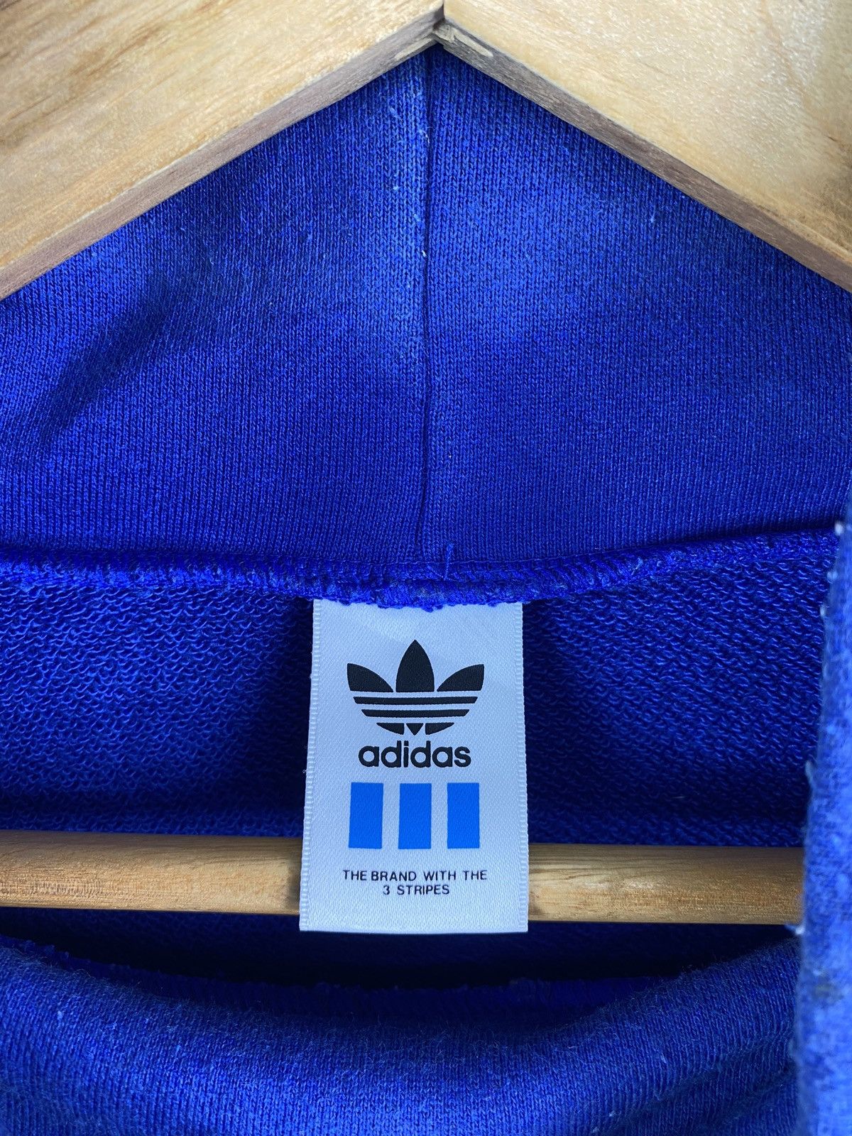 Adidas × Vintage VINTAGE ADIDAS TREFOIL BIG LOGO 3 STRIPE SWEATSHIRT Size US XL / EU 56 / 4 - 4 Thumbnail