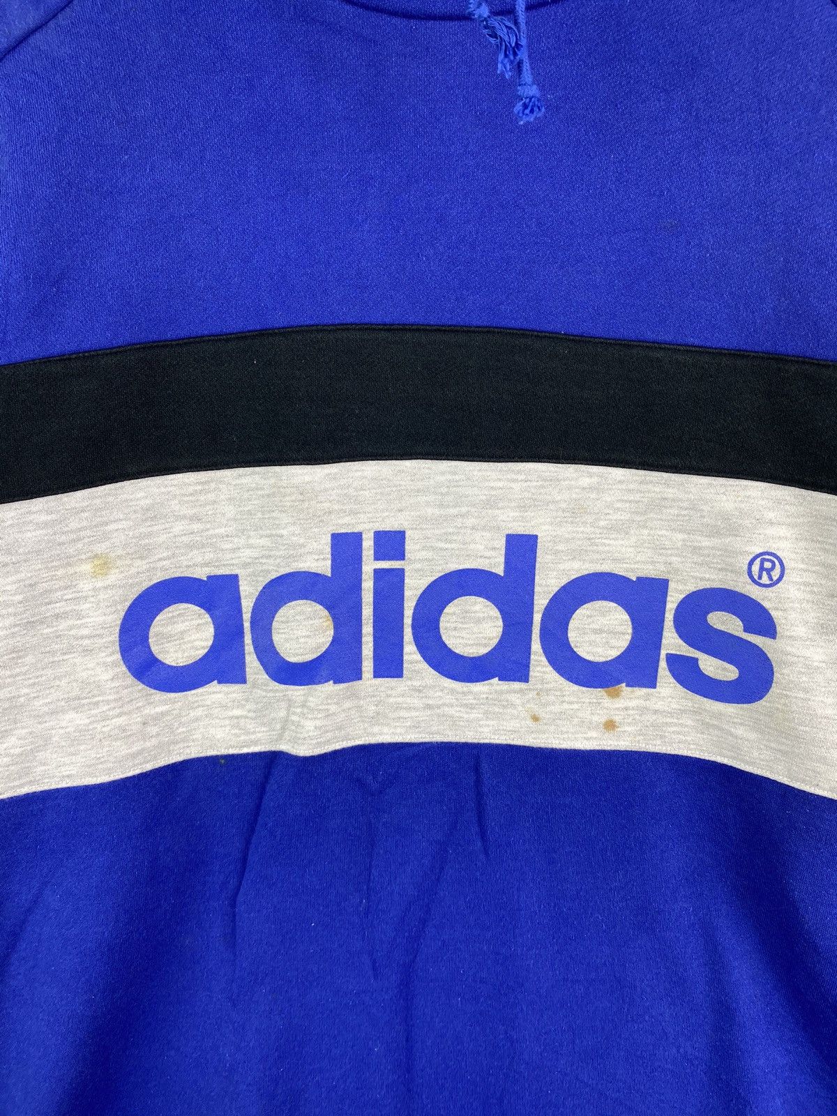 Adidas × Vintage VINTAGE ADIDAS TREFOIL BIG LOGO 3 STRIPE SWEATSHIRT Size US XL / EU 56 / 4 - 6 Thumbnail