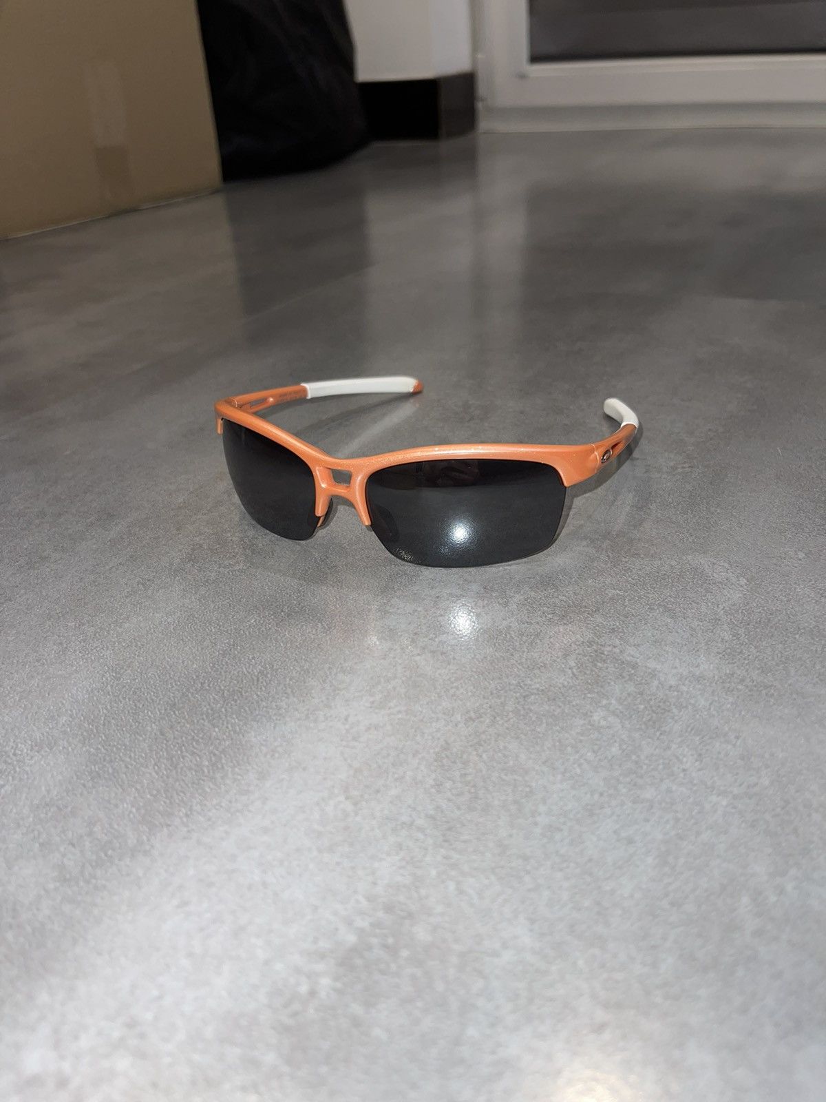image of Oakley Oo9205-02 "rpm" Orange White Shine Sunglasses, Men's