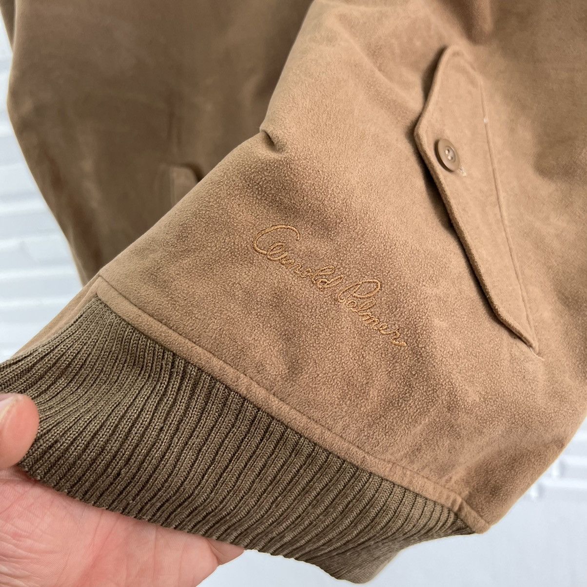 Japanese Brand VINTAGE BOMBER JACKET ARNOLD PALMER RARE DESIGN Size US L / EU 52-54 / 3 - 6 Thumbnail