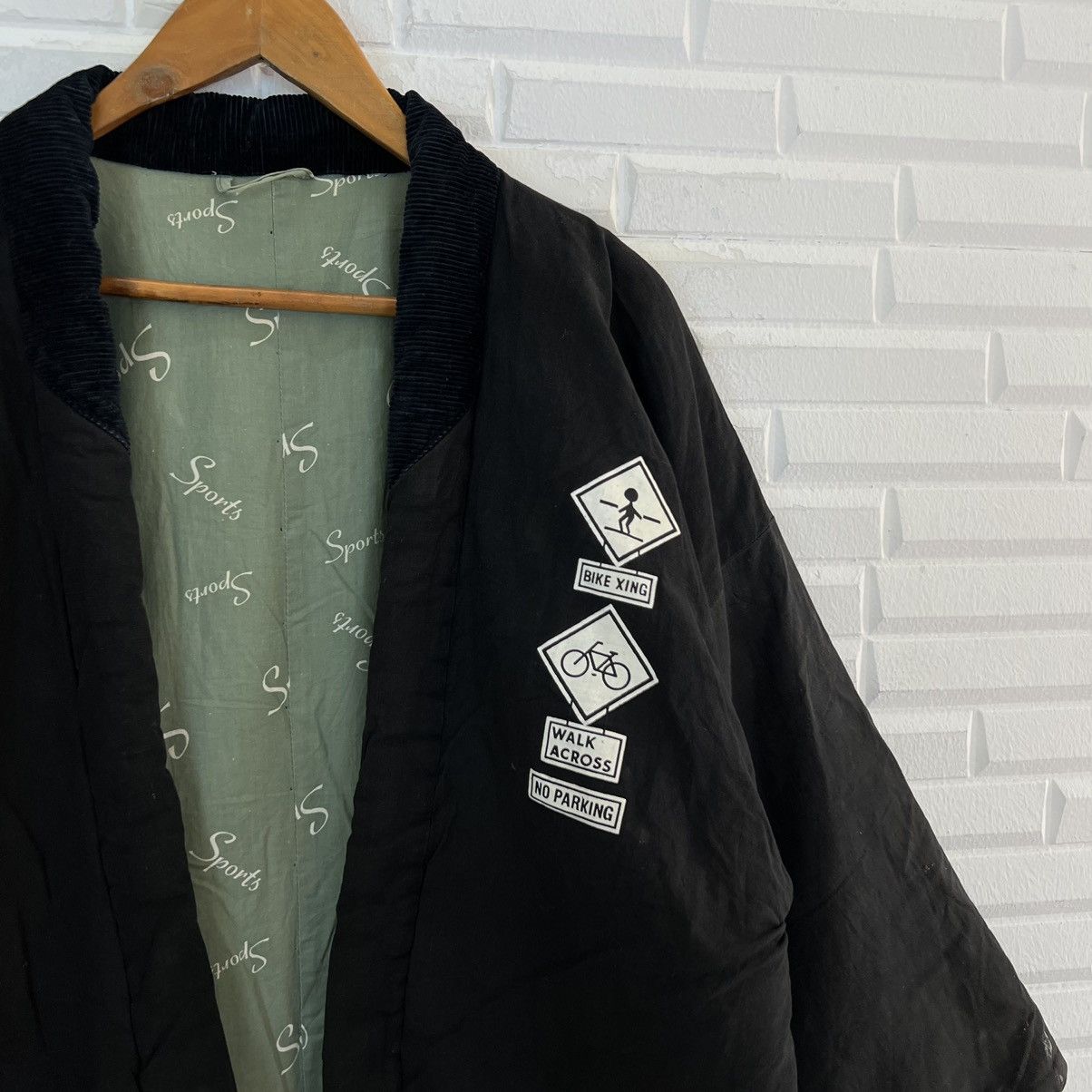 Japanese Brand VINTAGE KIMONO JAPAN STEERING W BIG LOGO Y2K Size US L / EU 52-54 / 3 - 4 Thumbnail