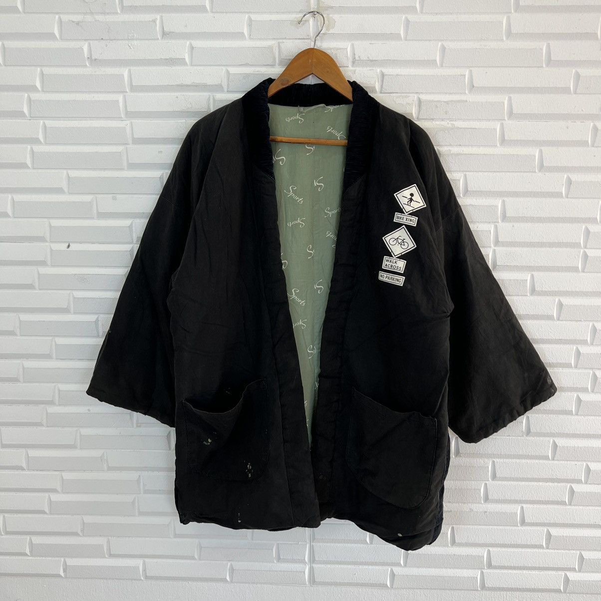 Japanese Brand VINTAGE KIMONO JAPAN STEERING W BIG LOGO Y2K Size US L / EU 52-54 / 3 - 2 Thumbnail