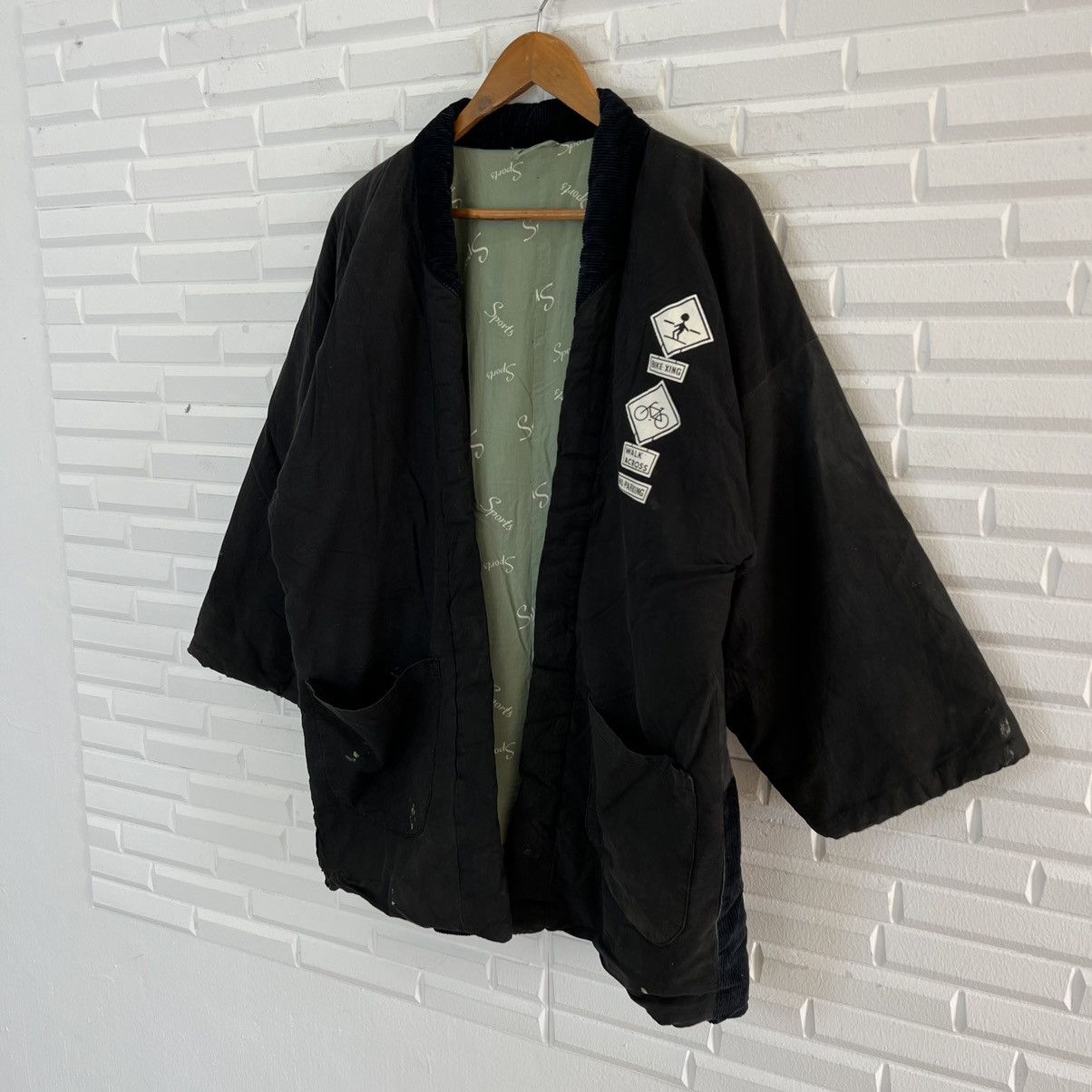 Japanese Brand VINTAGE KIMONO JAPAN STEERING W BIG LOGO Y2K Size US L / EU 52-54 / 3 - 3 Thumbnail