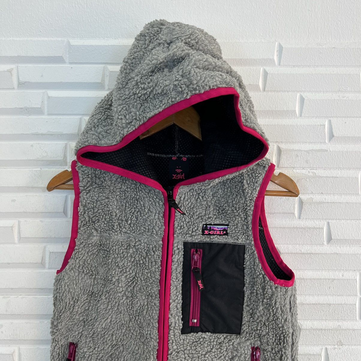 Japanese Brand VINTAGE FLEECE MULTI COLOUR X-GIRL HOODIE Size US S / EU 44-46 / 1 - 3 Thumbnail