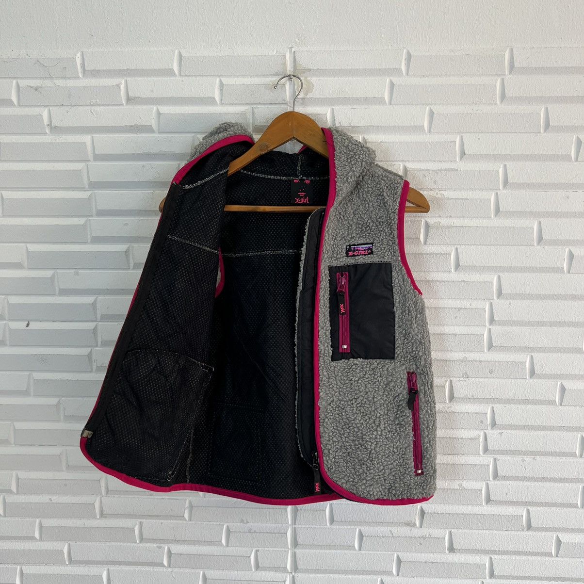 Japanese Brand VINTAGE FLEECE MULTI COLOUR X-GIRL HOODIE Size US S / EU 44-46 / 1 - 7 Thumbnail