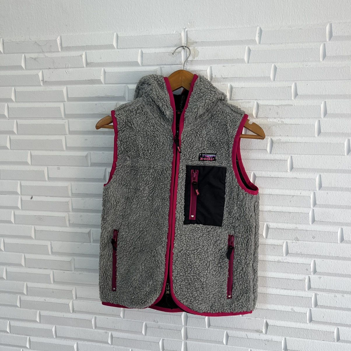 Japanese Brand VINTAGE FLEECE MULTI COLOUR X-GIRL HOODIE Size US S / EU 44-46 / 1 - 6 Thumbnail