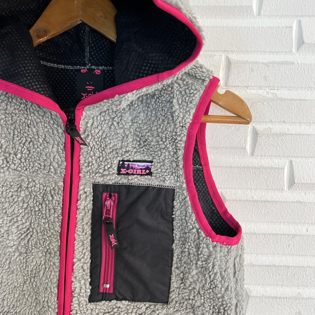 Japanese Brand VINTAGE FLEECE MULTI COLOUR X-GIRL HOODIE Size US S / EU 44-46 / 1 - 5 Thumbnail