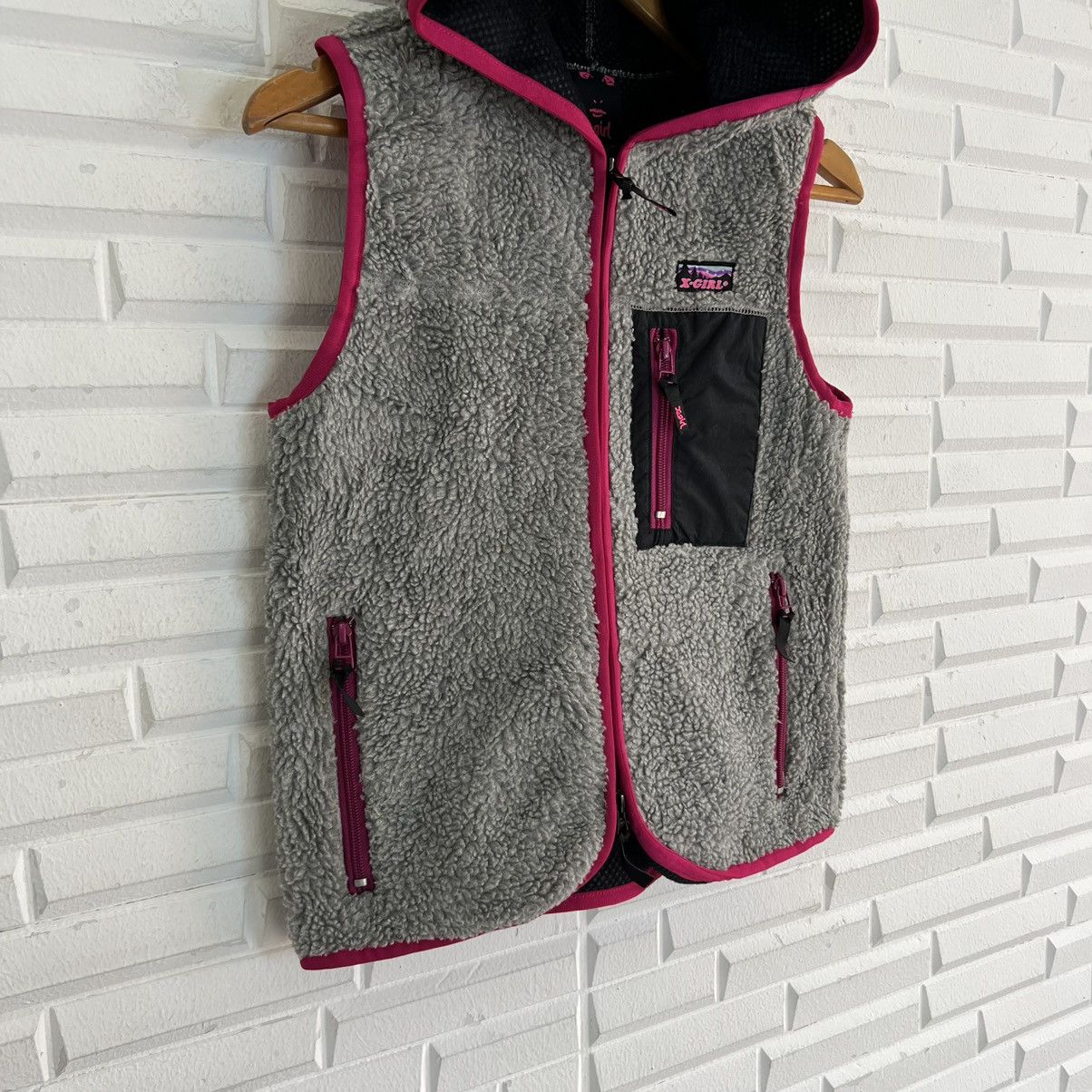 Japanese Brand VINTAGE FLEECE MULTI COLOUR X-GIRL HOODIE Size US S / EU 44-46 / 1 - 4 Thumbnail