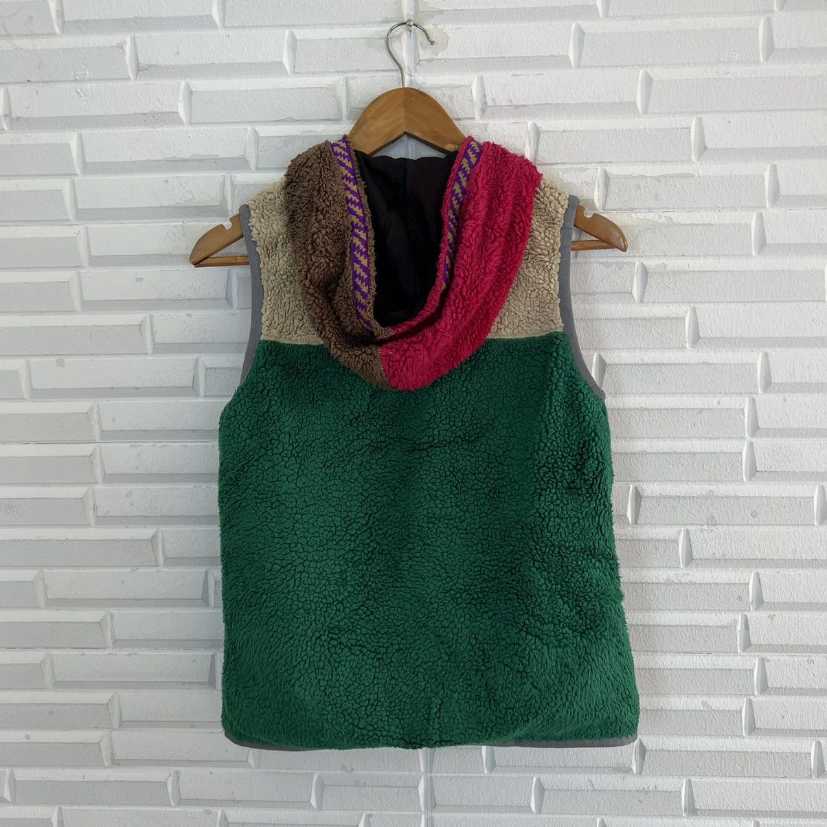 Japanese Brand MULTI COLOUR FLEECE VEST HOODIE X-GIRL Size US S / EU 44-46 / 1 - 7 Thumbnail