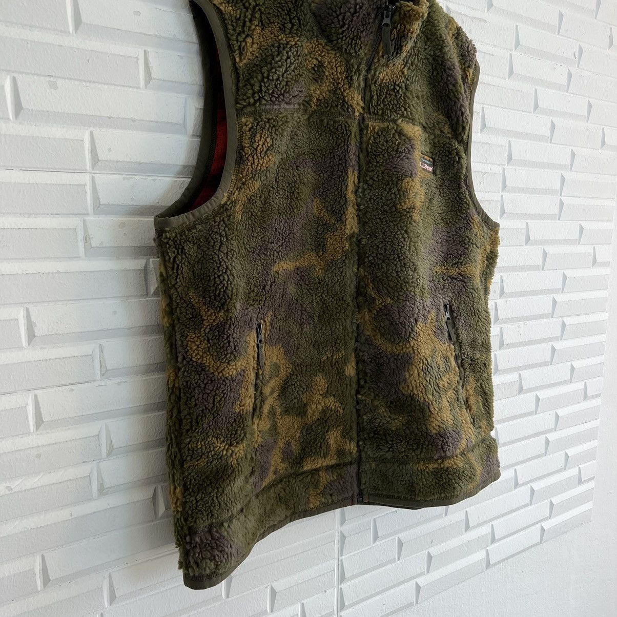 Japanese Brand VINTAGE L.L.BEAN FLEECE VEST CAMO DESIGN FULL RRINTED Size US XL / EU 56 / 4 - 4 Thumbnail