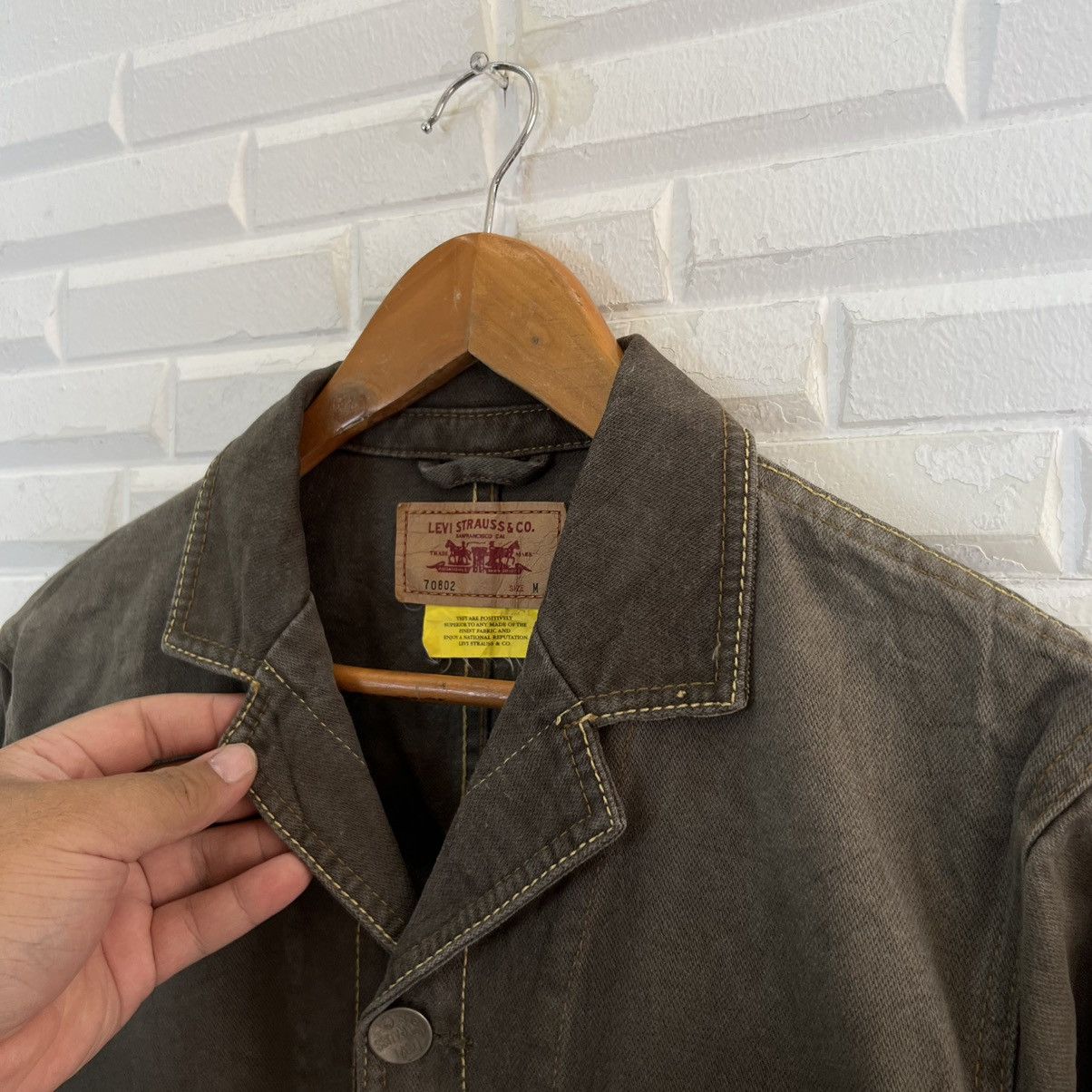 Levi's VINTAGE HIKORY CHORE JACKET LEVI’S WORKER WEAR CARGO DESIGN Size US M / EU 48-50 / 2 - 6 Thumbnail