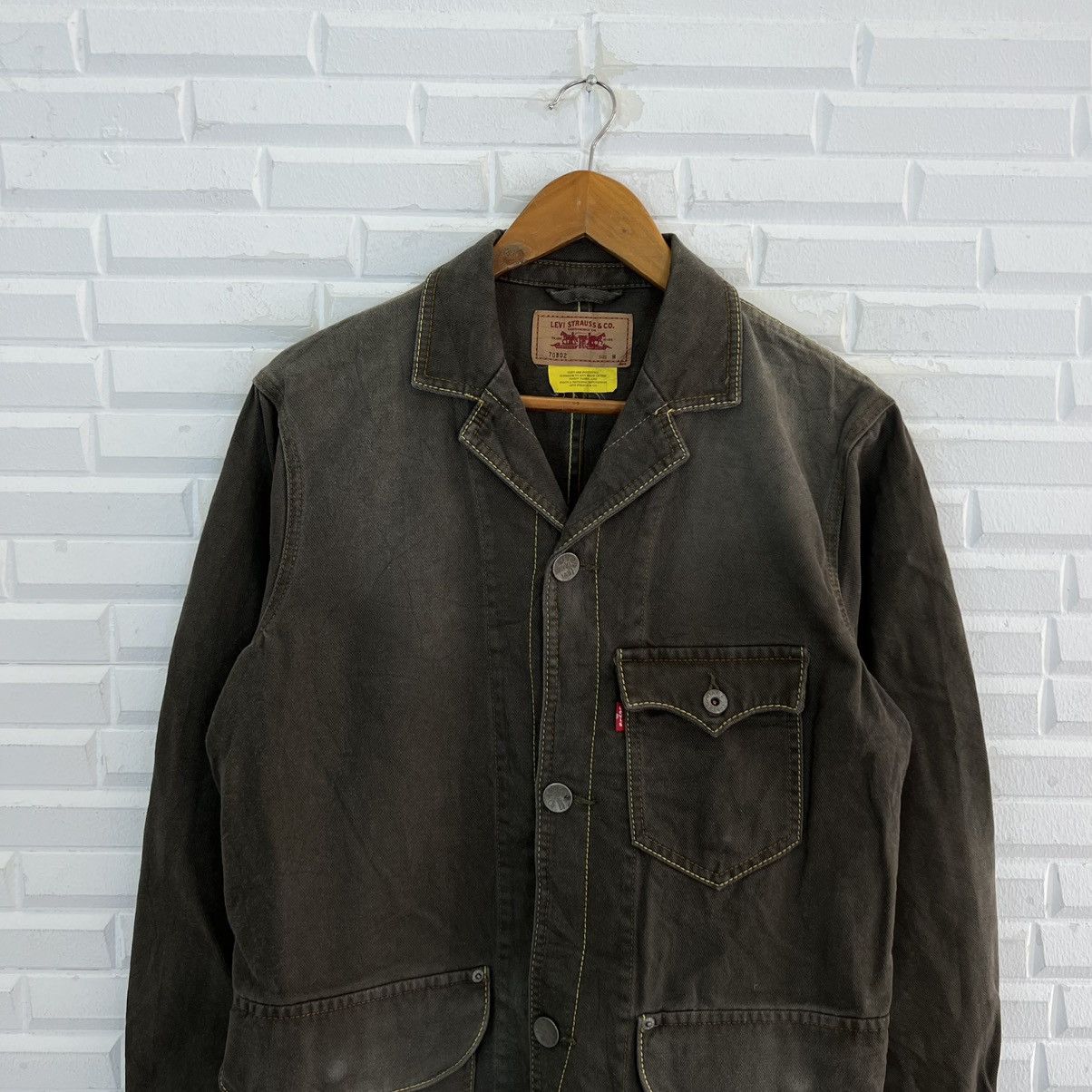 Levi's VINTAGE HIKORY CHORE JACKET LEVI’S WORKER WEAR CARGO DESIGN Size US M / EU 48-50 / 2 - 3 Thumbnail