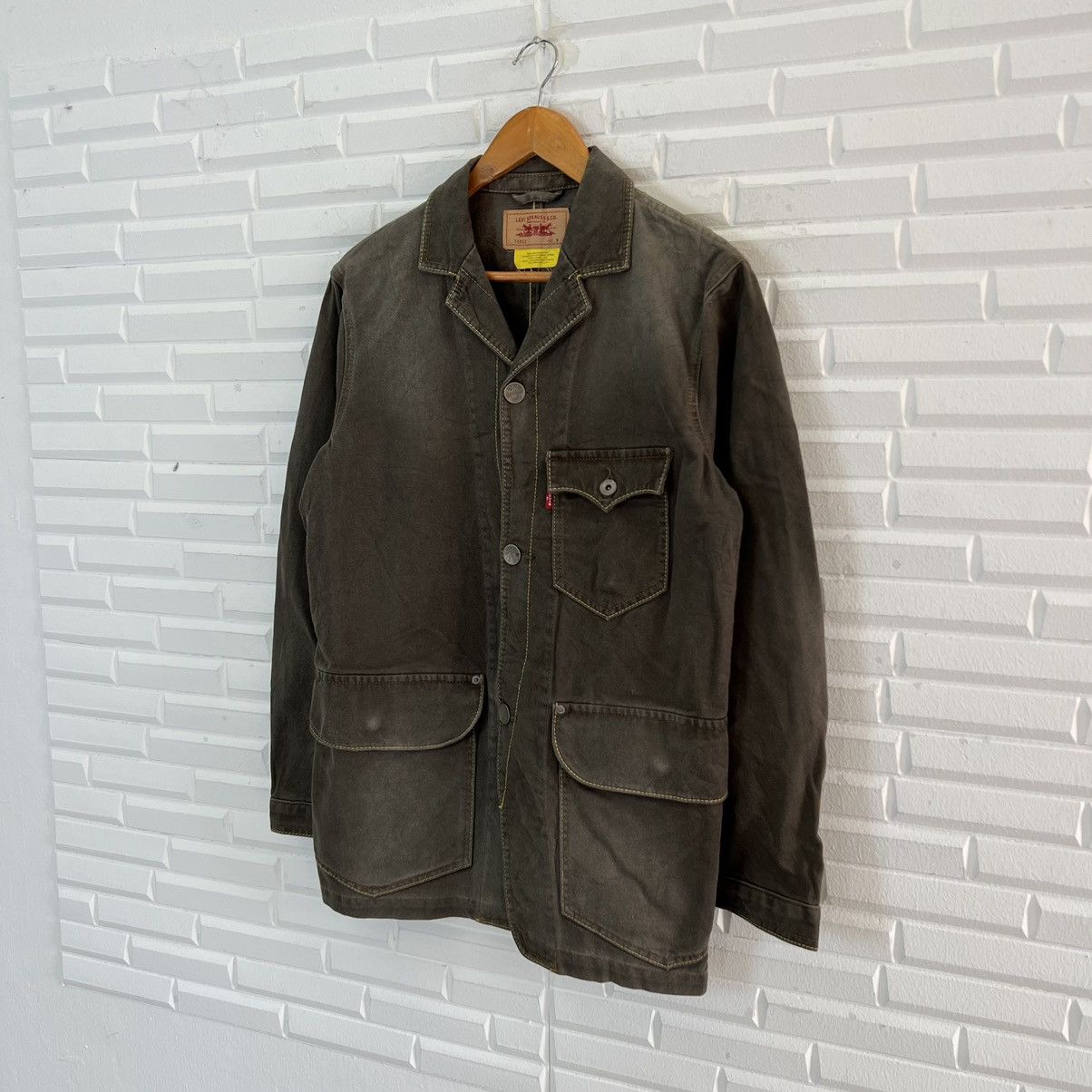 Levi's VINTAGE HIKORY CHORE JACKET LEVI’S WORKER WEAR CARGO DESIGN Size US M / EU 48-50 / 2 - 2 Thumbnail