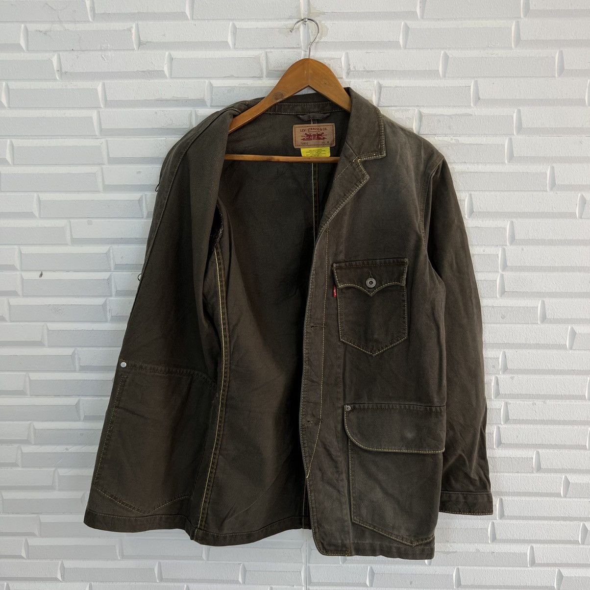 Levi's VINTAGE HIKORY CHORE JACKET LEVI’S WORKER WEAR CARGO DESIGN Size US M / EU 48-50 / 2 - 12 Thumbnail