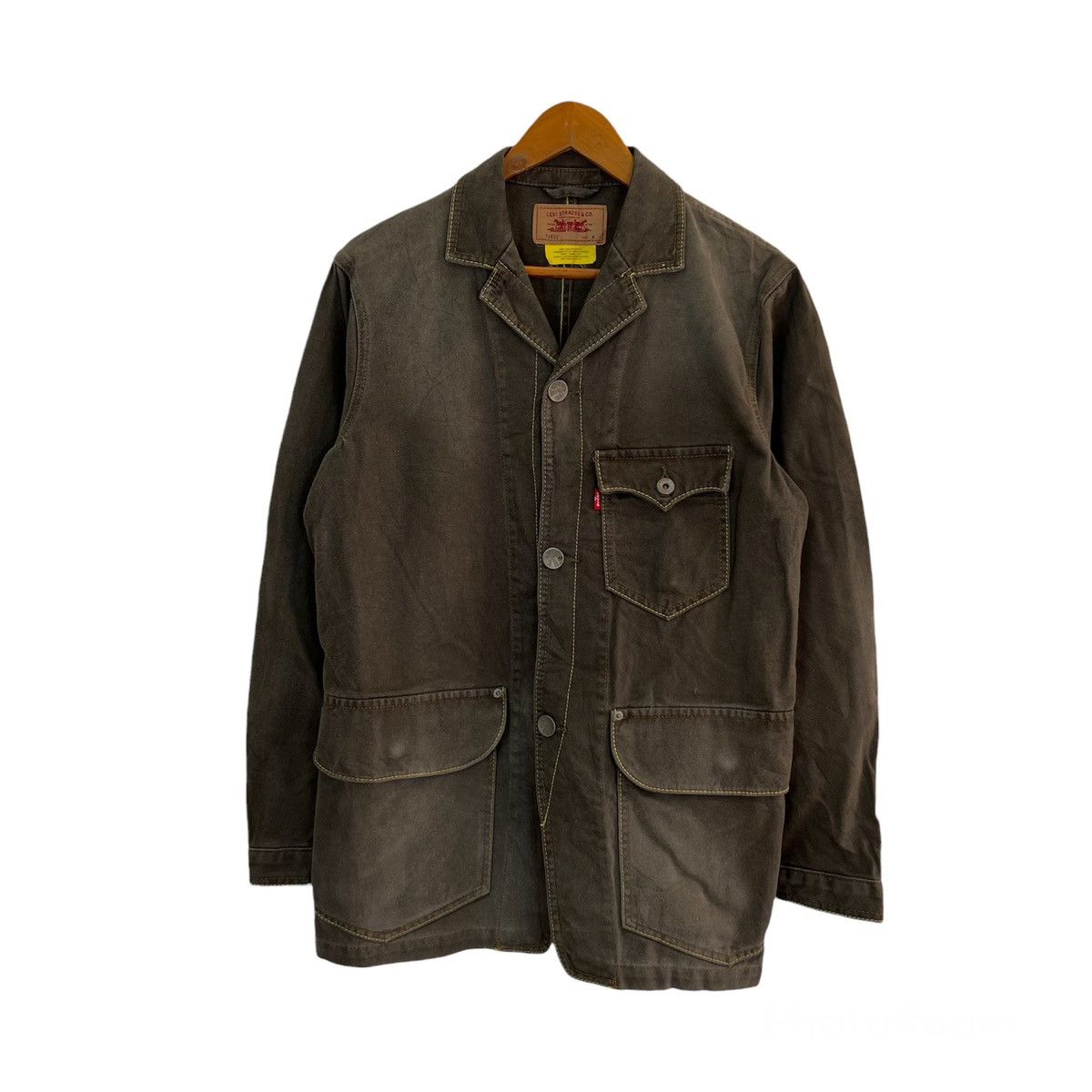 Levi's VINTAGE HIKORY CHORE JACKET LEVI’S WORKER WEAR CARGO DESIGN Size US M / EU 48-50 / 2 - 1 Thumbnail