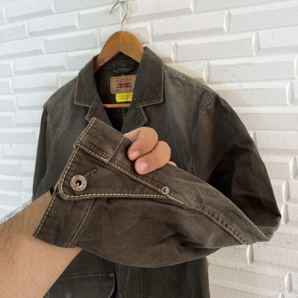 Levi's VINTAGE HIKORY CHORE JACKET LEVI’S WORKER WEAR CARGO DESIGN Size US M / EU 48-50 / 2 - 9 Thumbnail