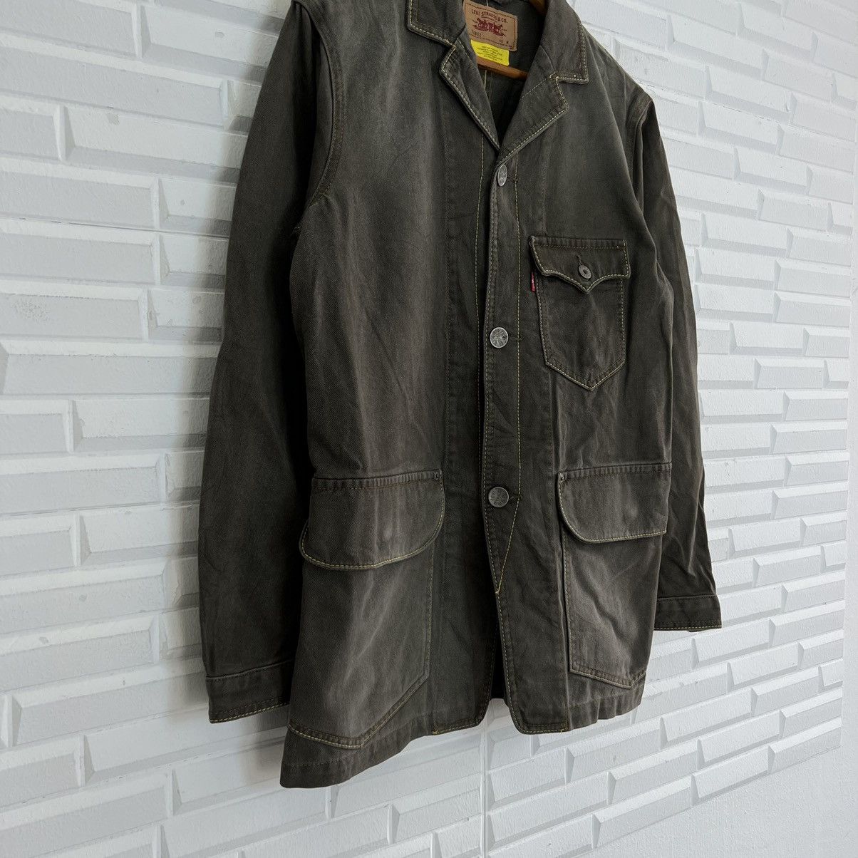 Levi's VINTAGE HIKORY CHORE JACKET LEVI’S WORKER WEAR CARGO DESIGN Size US M / EU 48-50 / 2 - 4 Thumbnail