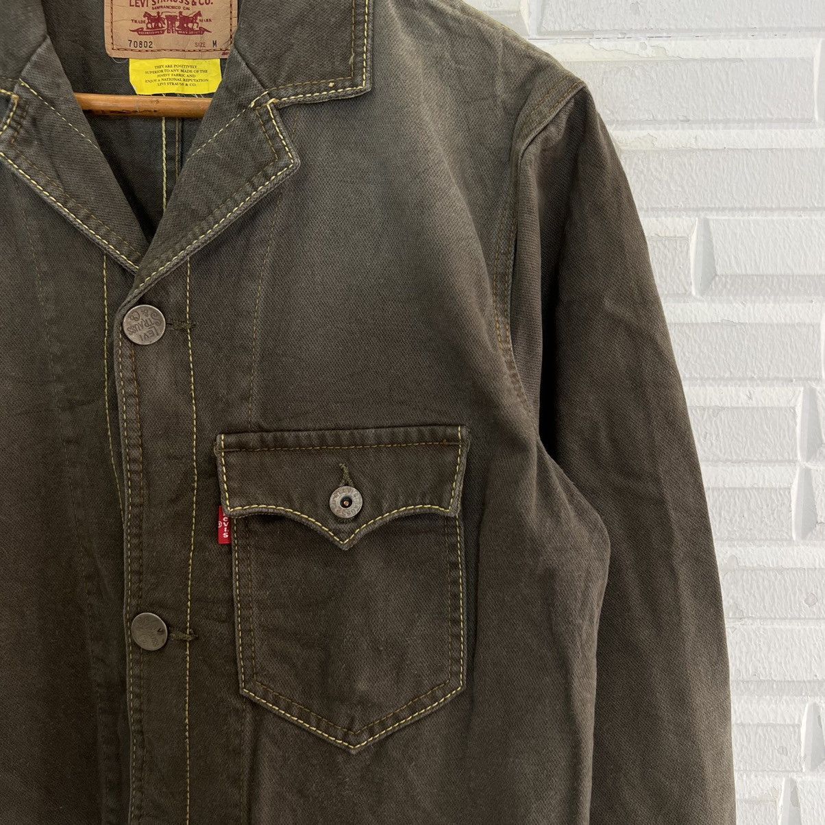 Levi's VINTAGE HIKORY CHORE JACKET LEVI’S WORKER WEAR CARGO DESIGN Size US M / EU 48-50 / 2 - 5 Thumbnail