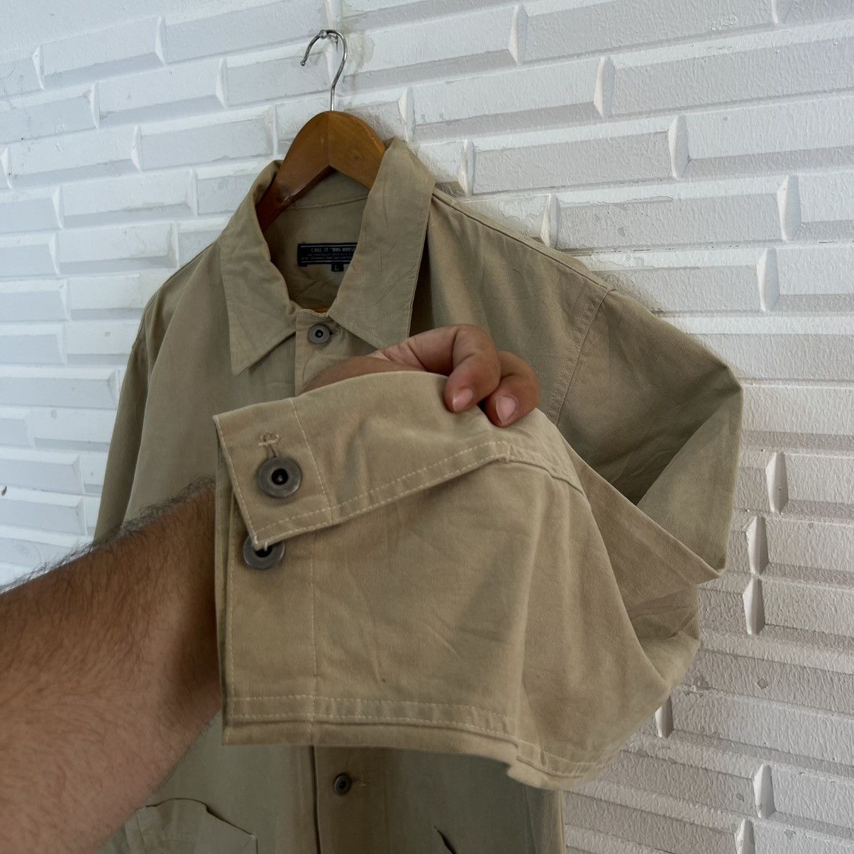Japanese Brand VINTAGE HIKORY CHORE JACKET DOG HAUST MULTI CARGO Size US L / EU 52-54 / 3 - 6 Thumbnail